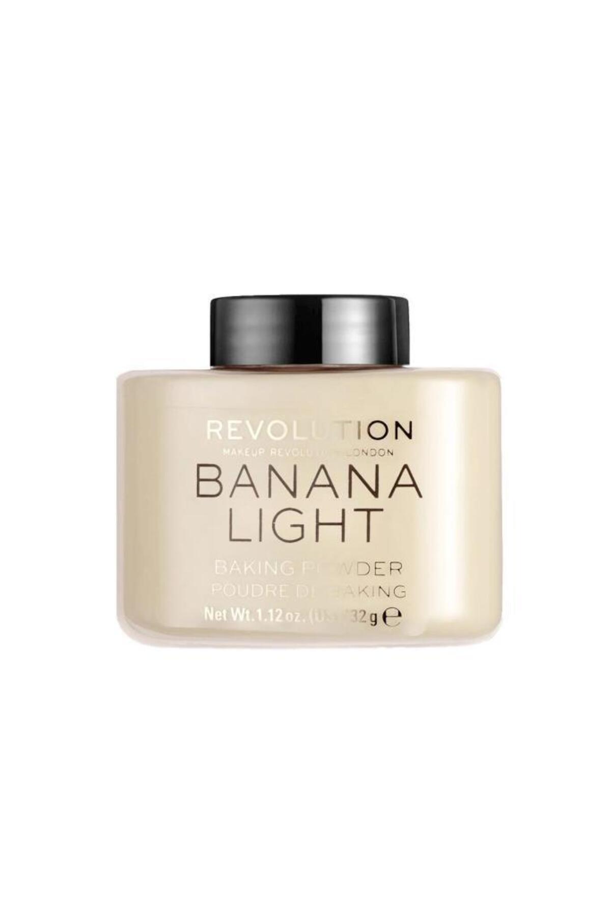 Revolution Loose Baking Powder Banana Light Sabitleyici Pudra