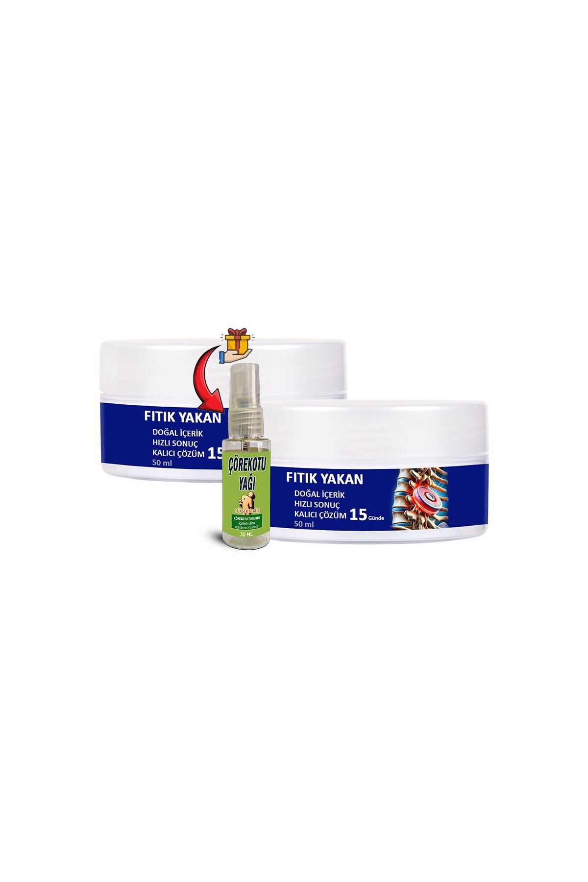 HBPAVM FıtıkYakan 2 Tane 50 ml Krem + Çörek Otu Yağı