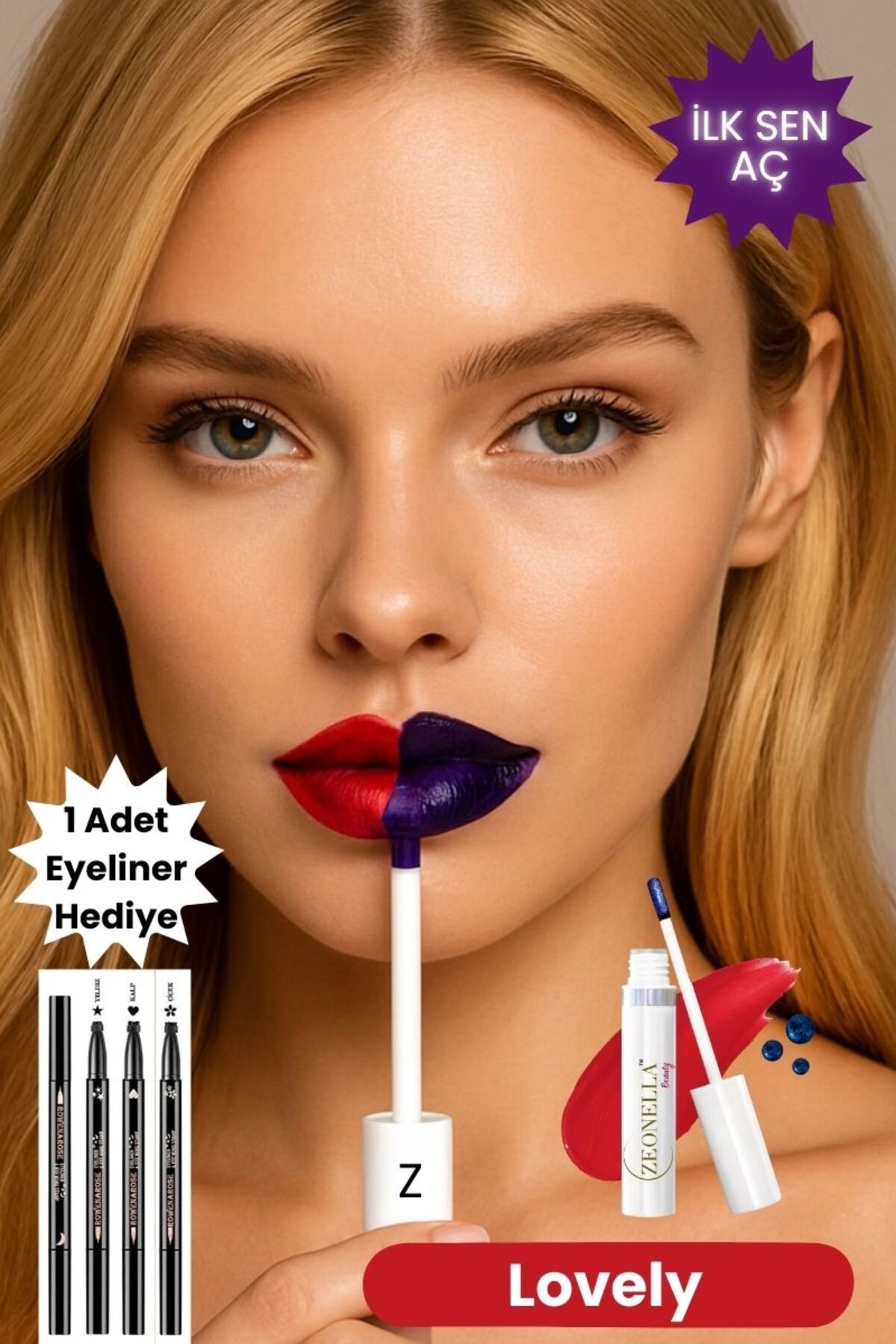 Zeonella Beauty Soyulabilir Ruj Lovely Kalıcı Dudak Dövmesi