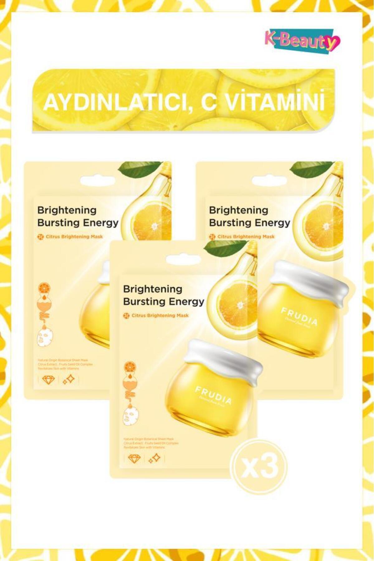 FRUDIA Citrus Aydınlatıcı Yüz Maskesi 3 Adet
