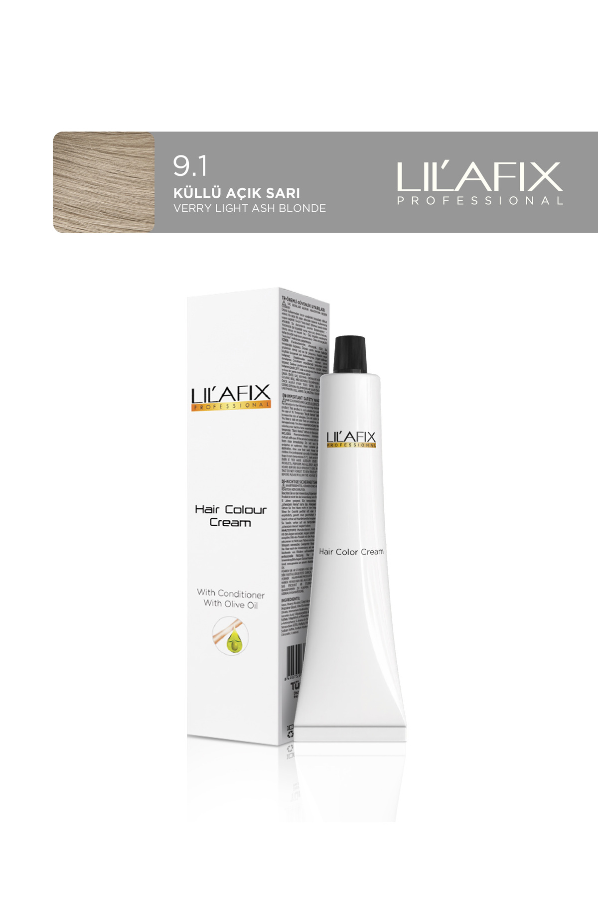 Lilafix Tüp Saç Boyası 60 ml 9.1 Küllü Açık Sarı