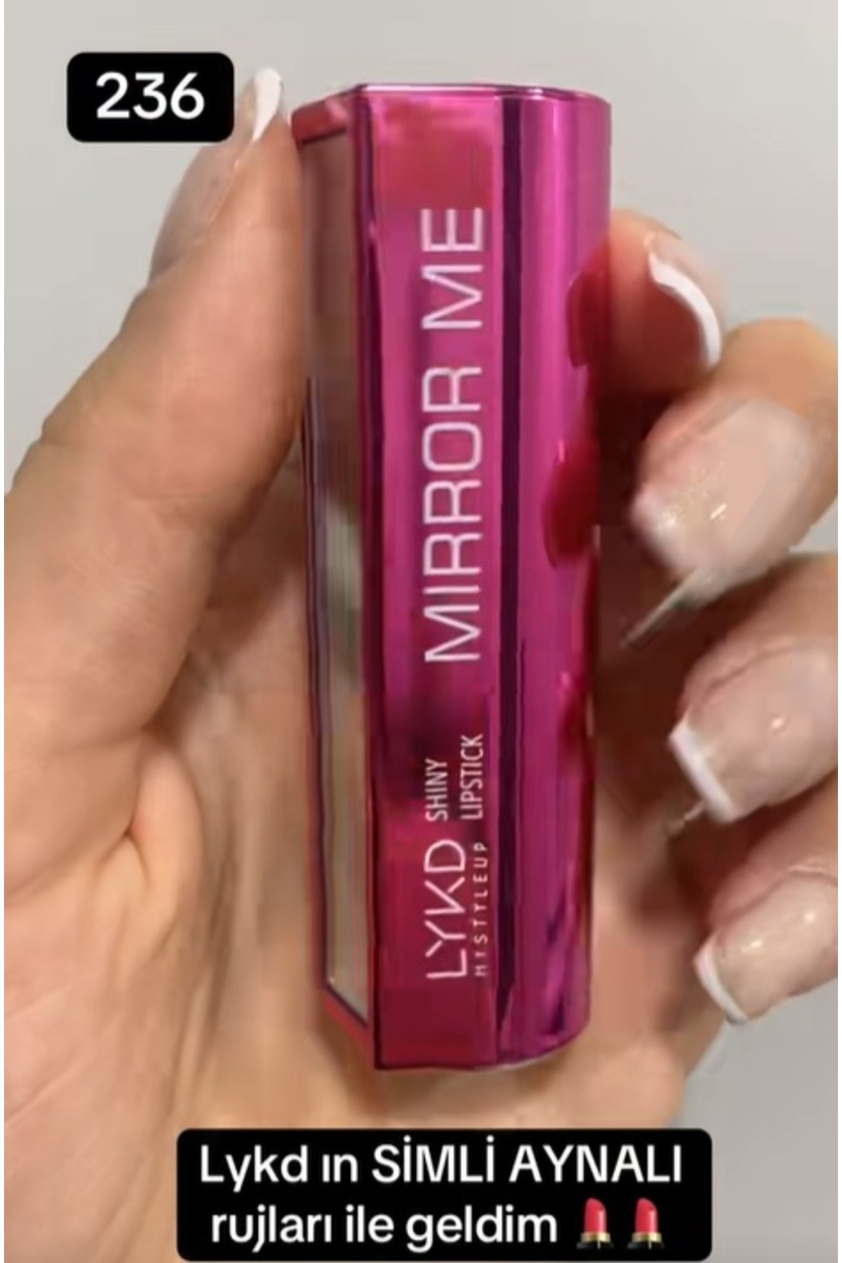 lykd Mirror Me Shiny Lipstick Işıltılı Aynalı Ruj -236 Ruby Reply