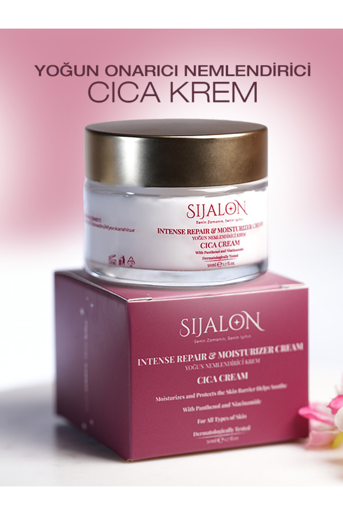 SİJALON Yoğun Onarıcı ve Nemlendirici, Bariyer Koruyucu Krem - CICA Cream