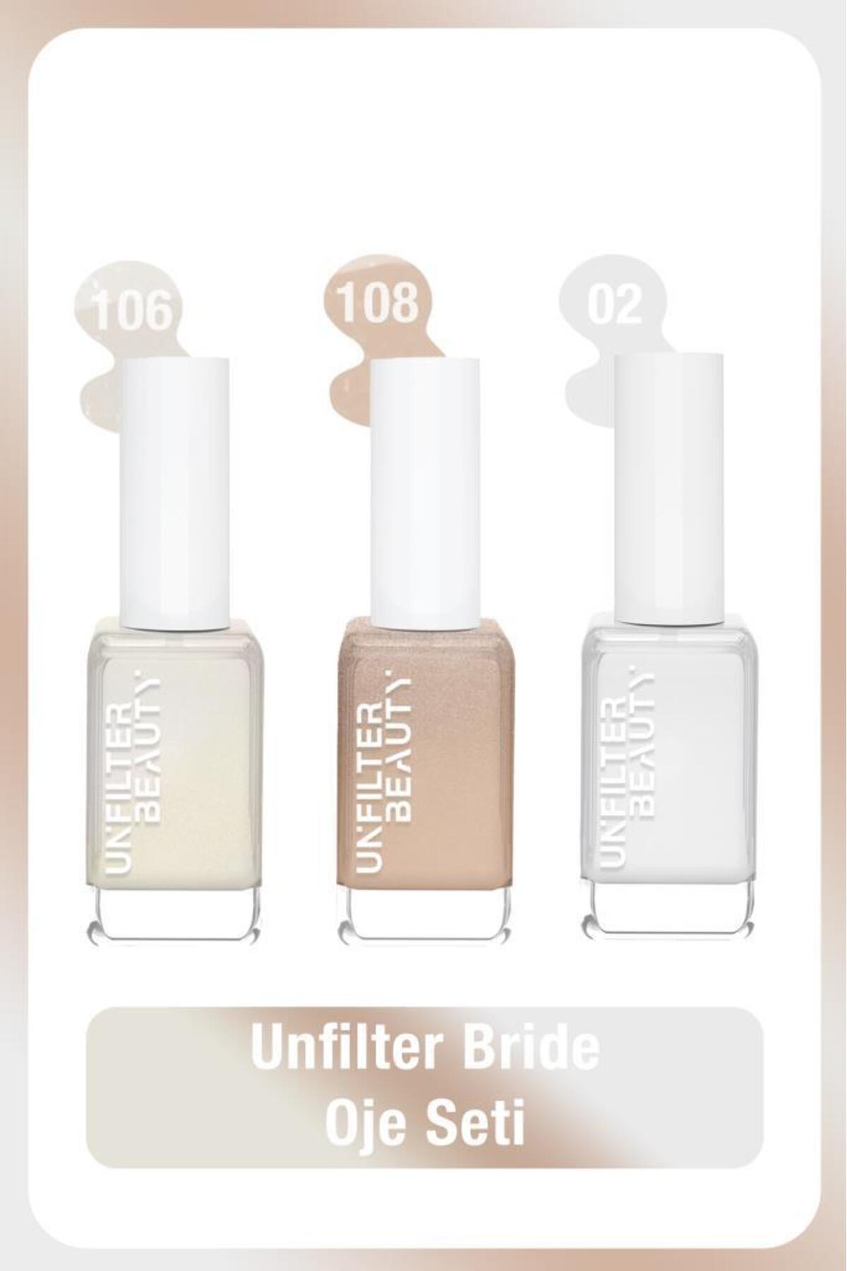 Unfilter Beauty Unfılter Beauty No:108 + No:106 + No: 02 Oje Seti