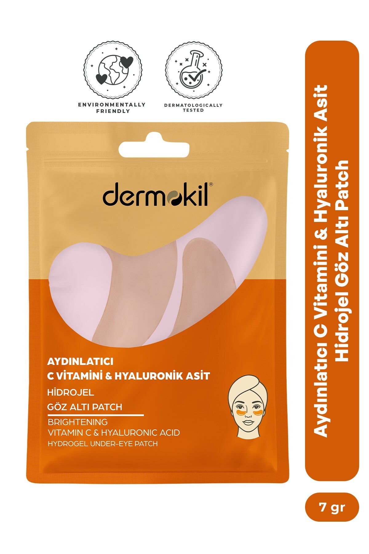 Dermokil Aydınlatıcı C Vitamini & Hayluronik Asit Hidrojel Patch Göz Altı Maskesi