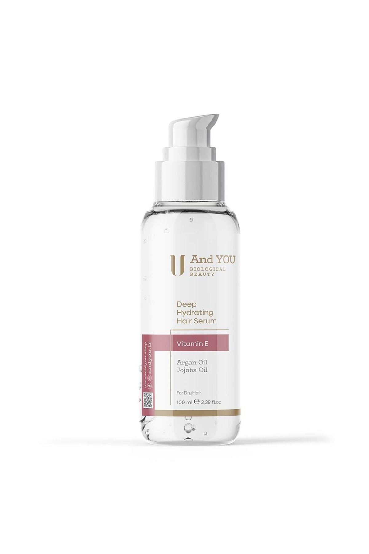 AND YOU Argan Yağlı Saç Serumu 100 ml Derin Nemlendirici