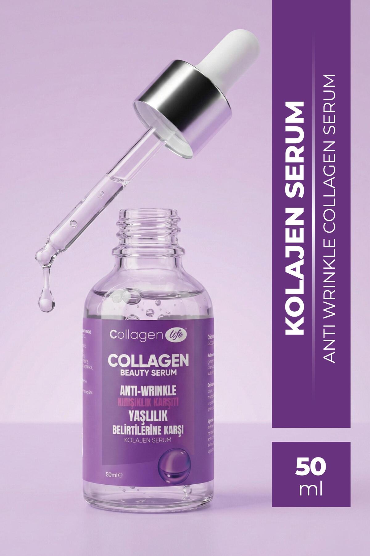COLLAGEN LIFE Yaşlanma Ve Kırışıklık Karşıtı Aydınlatıcı & Nemlendirici Kolajen Serum 50 ml