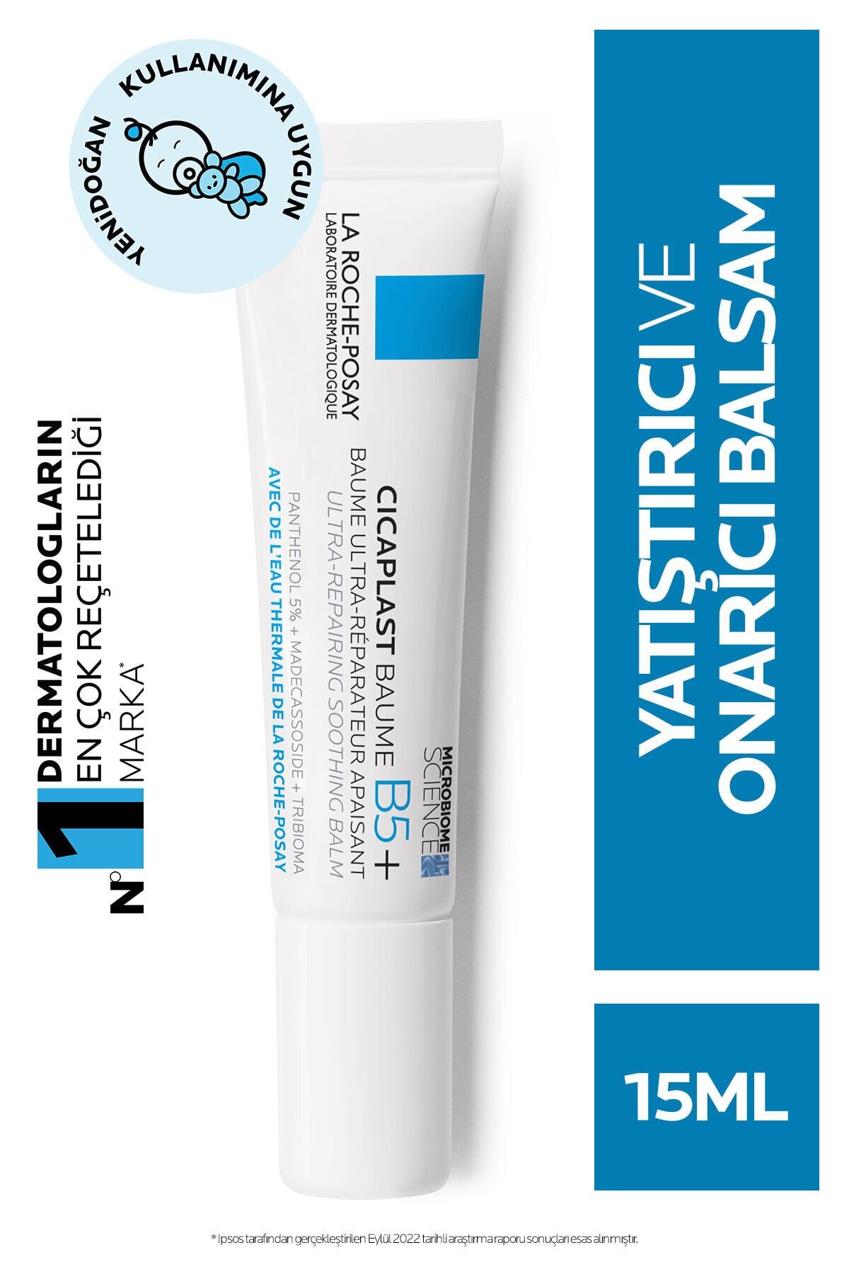 La Roche Posay Cicaplast Baume B5 15 ml Kuru ve Tahriş Olmuş Ciltler için Onarıcı Bakım Kremi