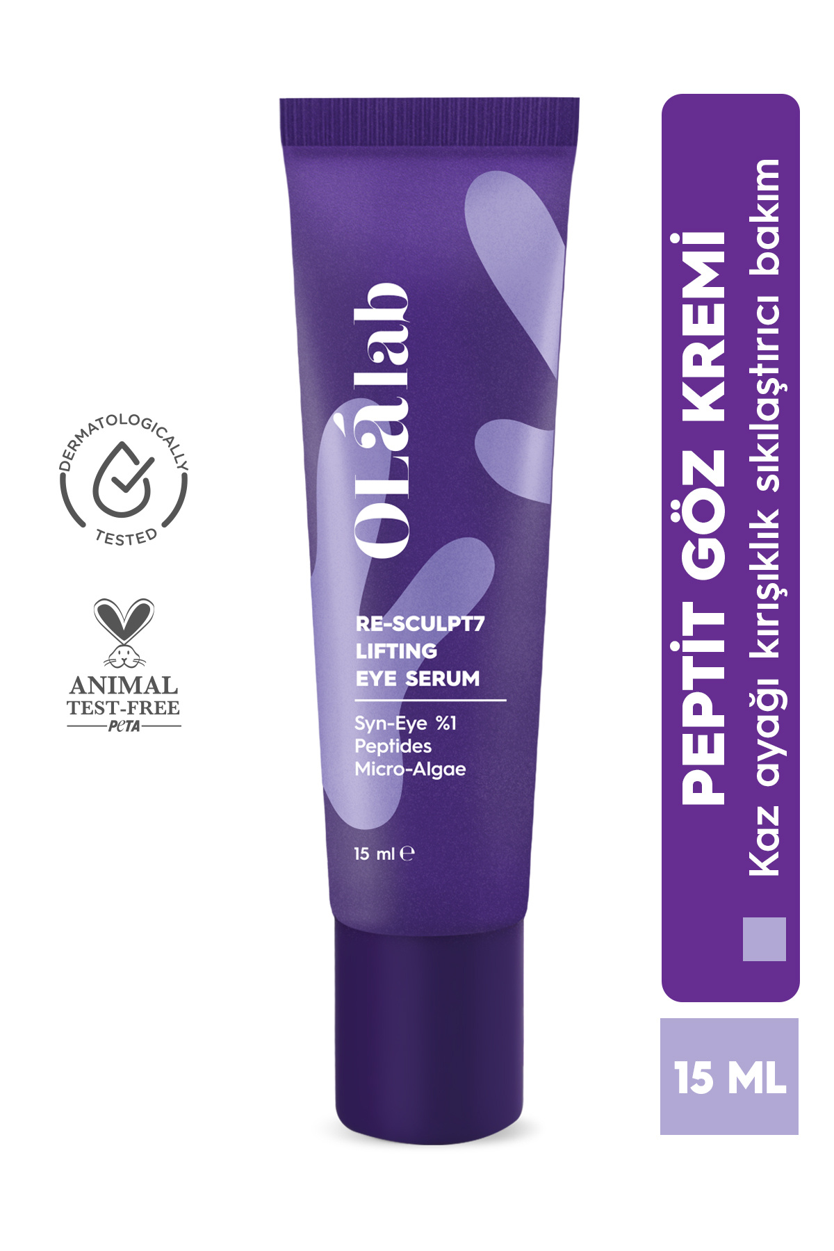 OlaLab İnce Çizgi Kırışıklık Karşıtı Sıkılaştırıcı Mikro-alg & Peptit Göz Kremi 15 ml