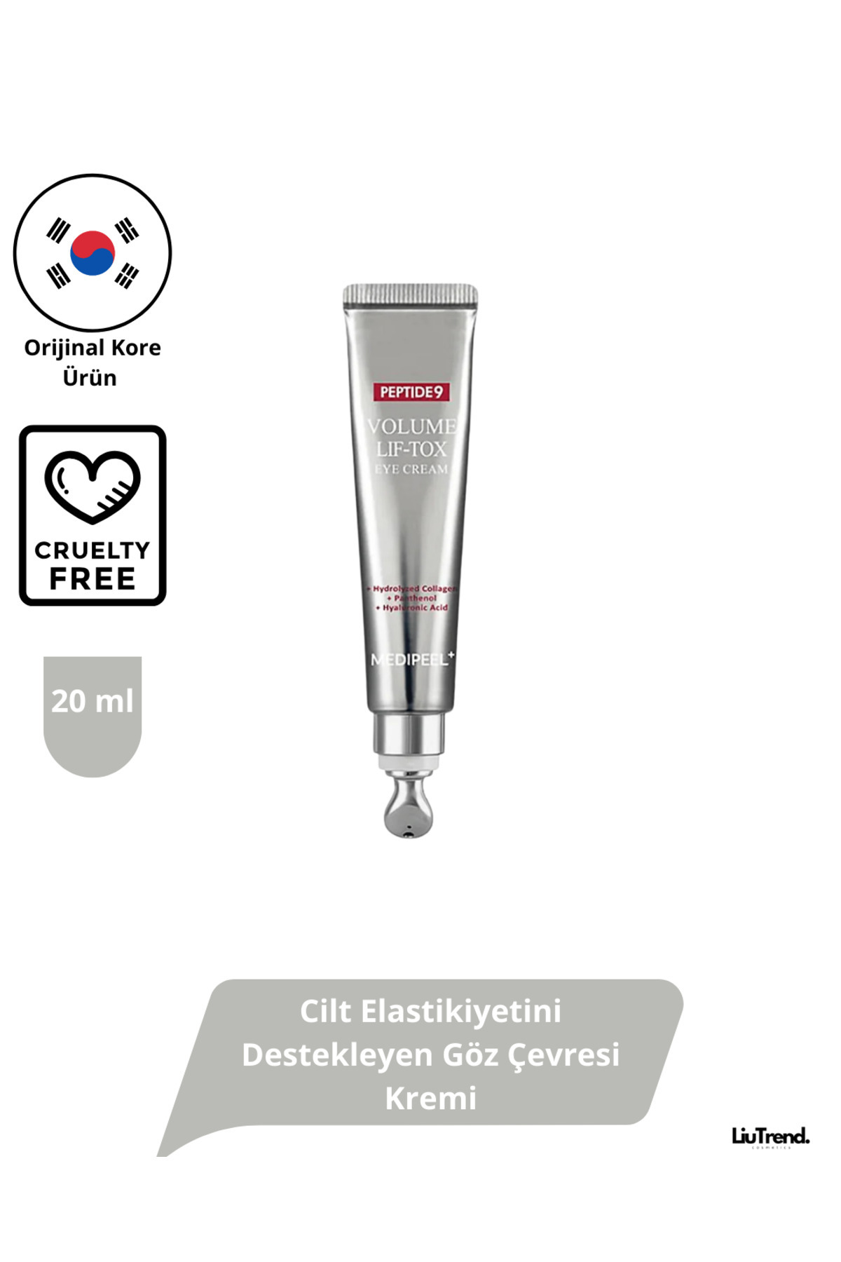 Medipeel Peptide 9 Volume Lif-Tox Eye Cream 20 ml Cilt Elastikiyetini Destekleyen Göz Çevresi Kremi M0069