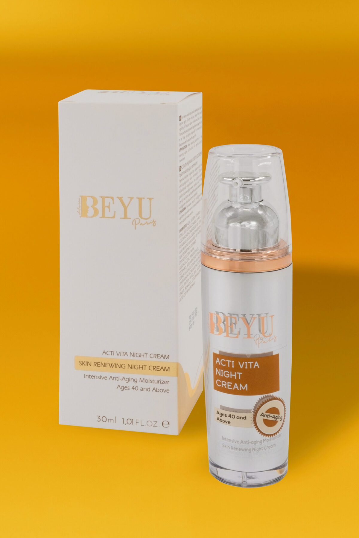 De Luxe Beyu Paris Acti Vita 40+ Yaş Üstü Yaşlanma Karşıtı Yoğun Nemlendirici Gece Kremi 30ml