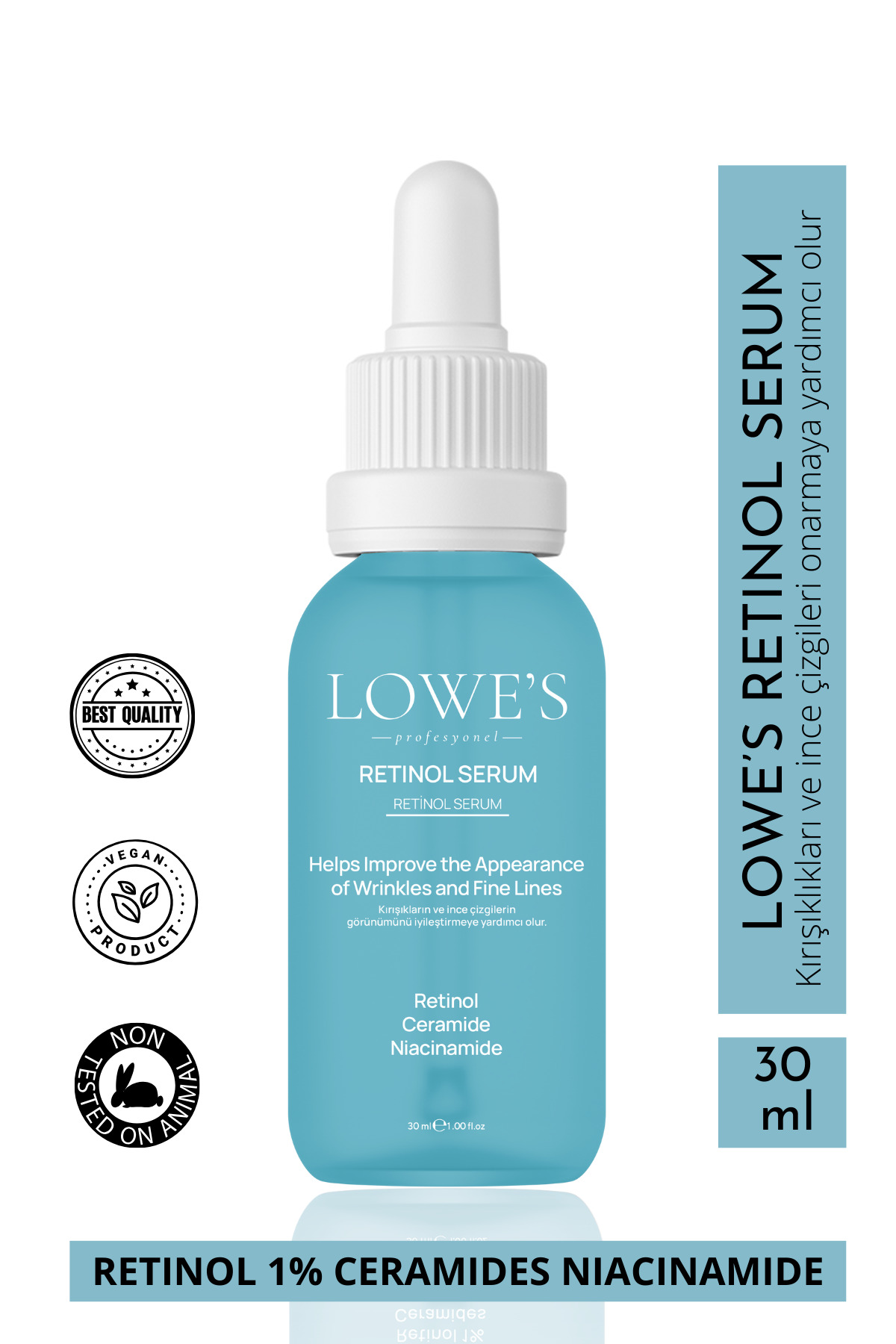 Kozmetik Lowe's Retinol Serumu Pürüzsüz Ve Genç Bir Cilt Için