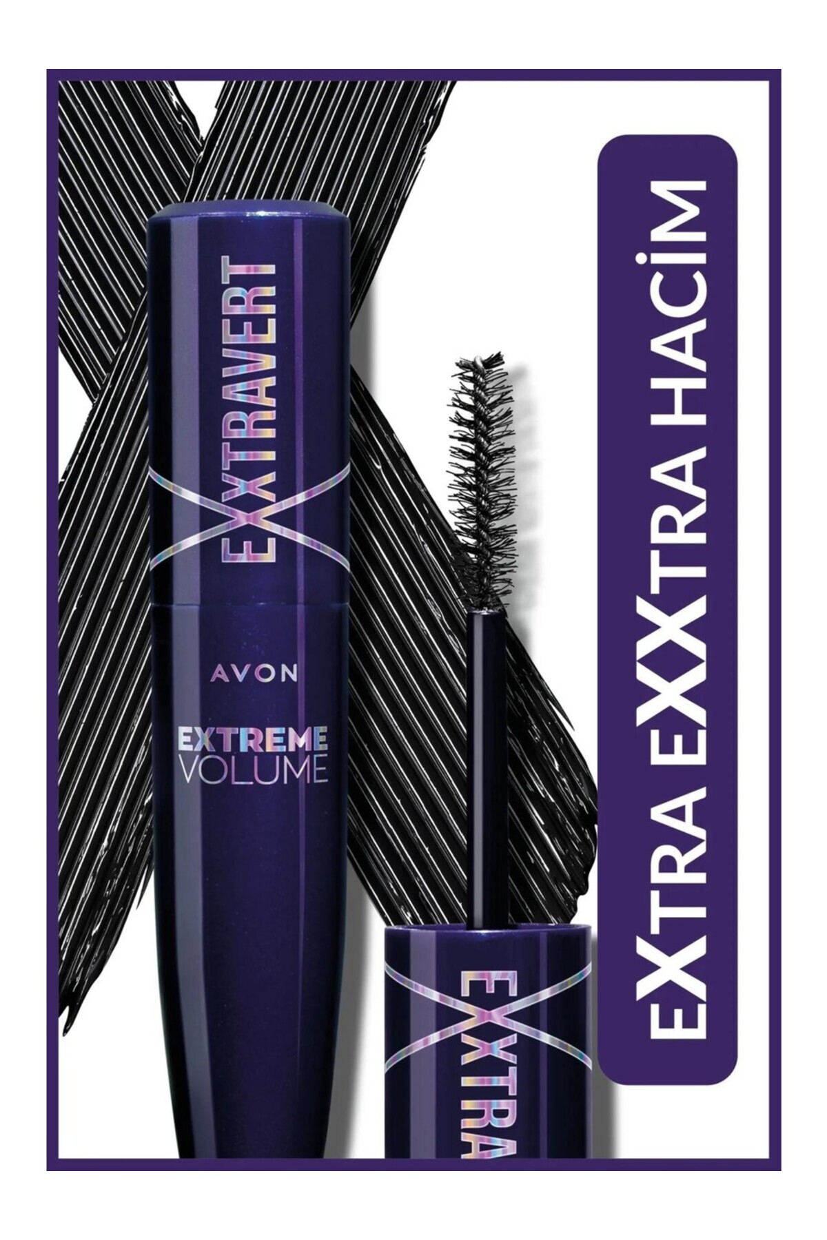 AVON EXXTRAVERT EXTREME VOLUME HACİM VEREN MASKARA 9ML BLACKEST BLACK