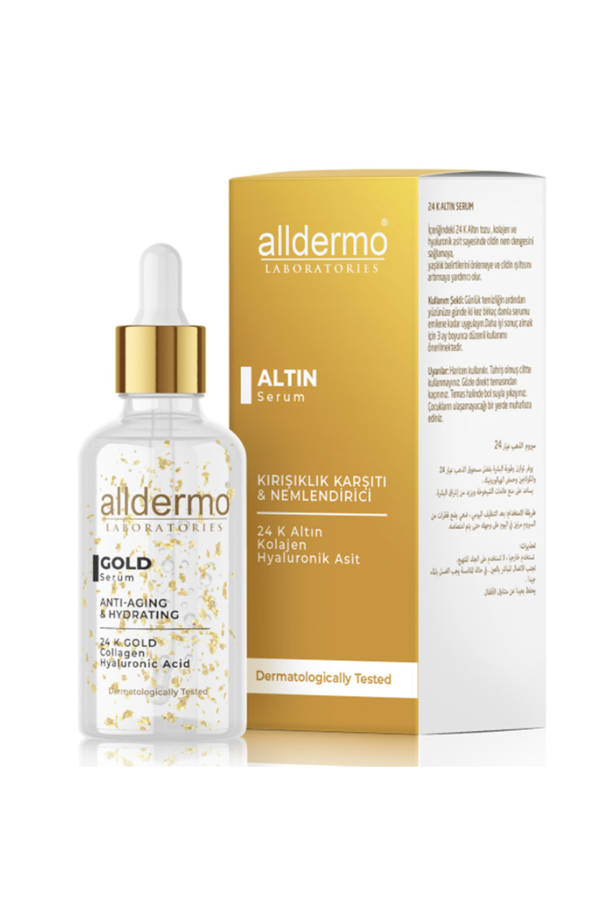 Alldermo GOLD SERUM 30 ML (Kırışıklık karşıtı Altın serum)