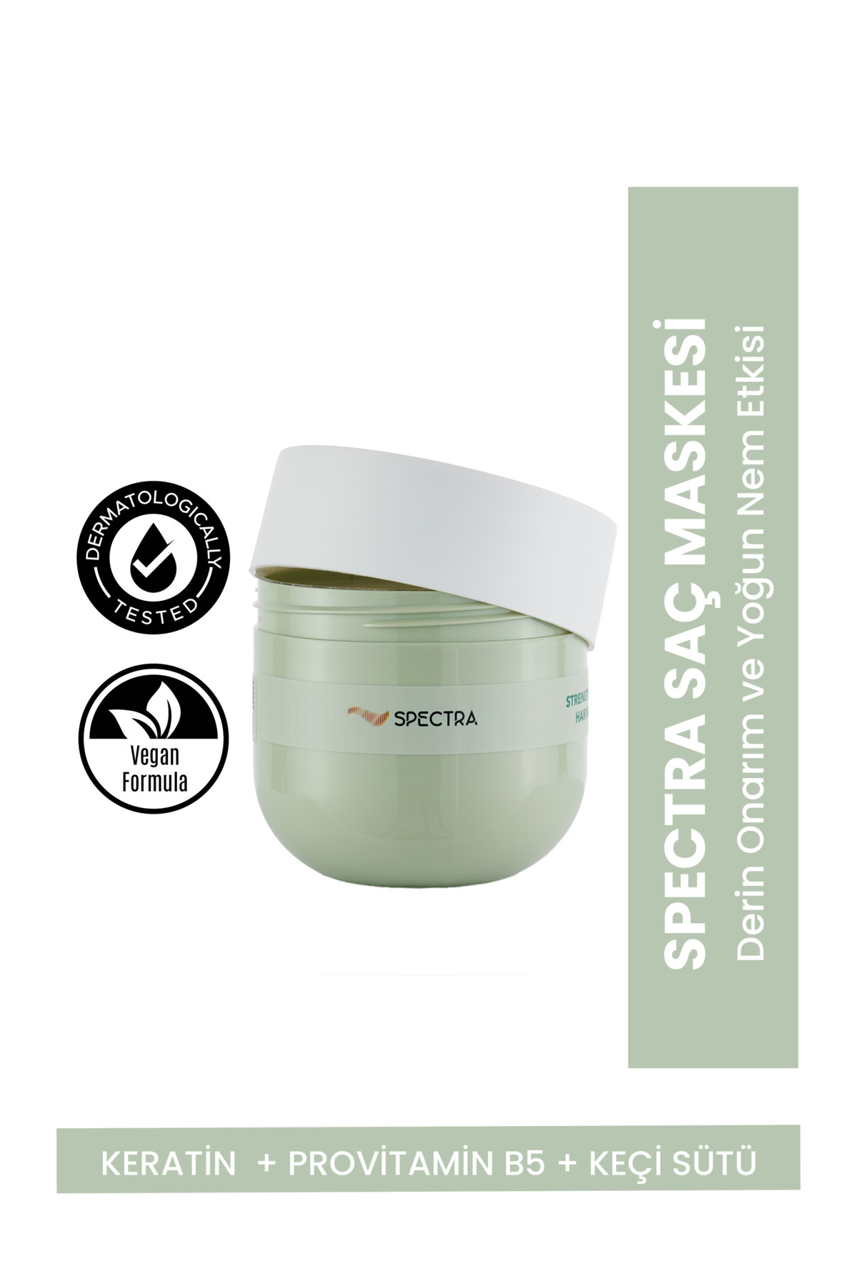 Spectra Care Besleyici ve Onarıcı Keçi Sütlü Saç Maskesi (Keratin + Keçi Sütü) - 300 ML