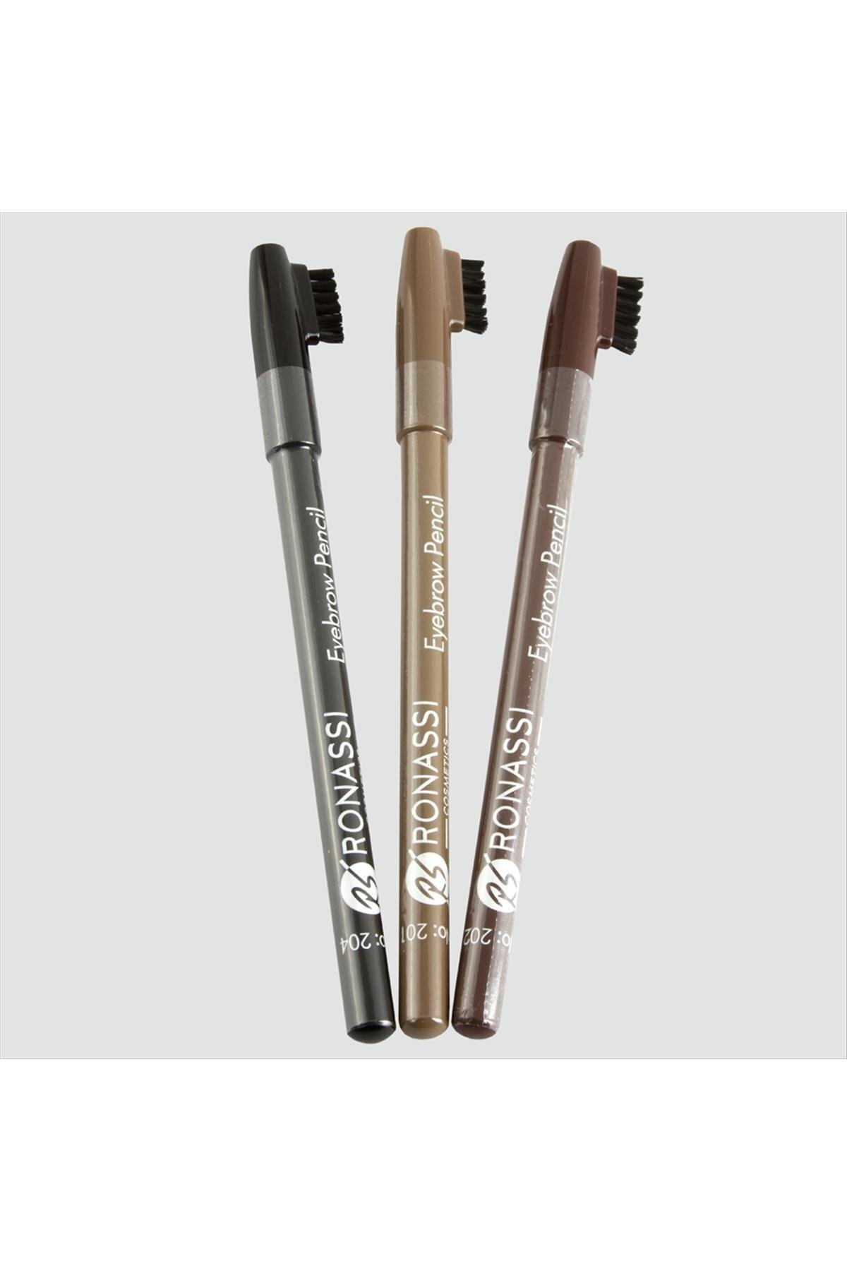 RS Ronassi - Özel Fırça Kapaklı Kaş Kalemi - Eyebrow Pencil