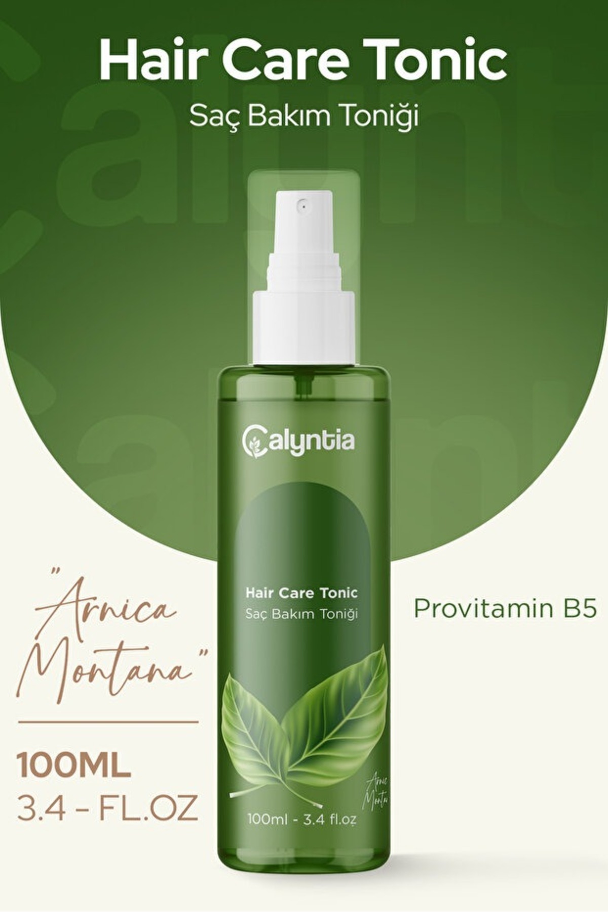 Calyntia Biberiye Saç Bakım Toniği – Arnica Montana Ekstratlı – Saç Dökülmesine Karşı Bitkisel Tonik 100 ML