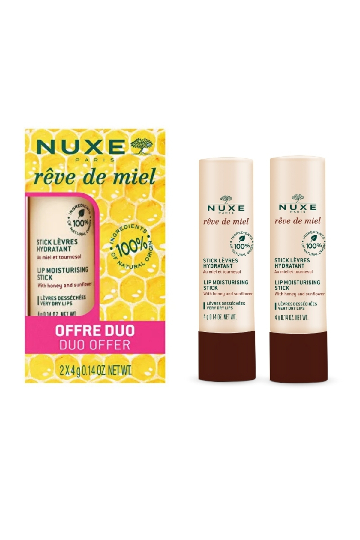 Nuxe Nemlendirici ve Koruyucu Dudak Bakımı 2x4 Gr