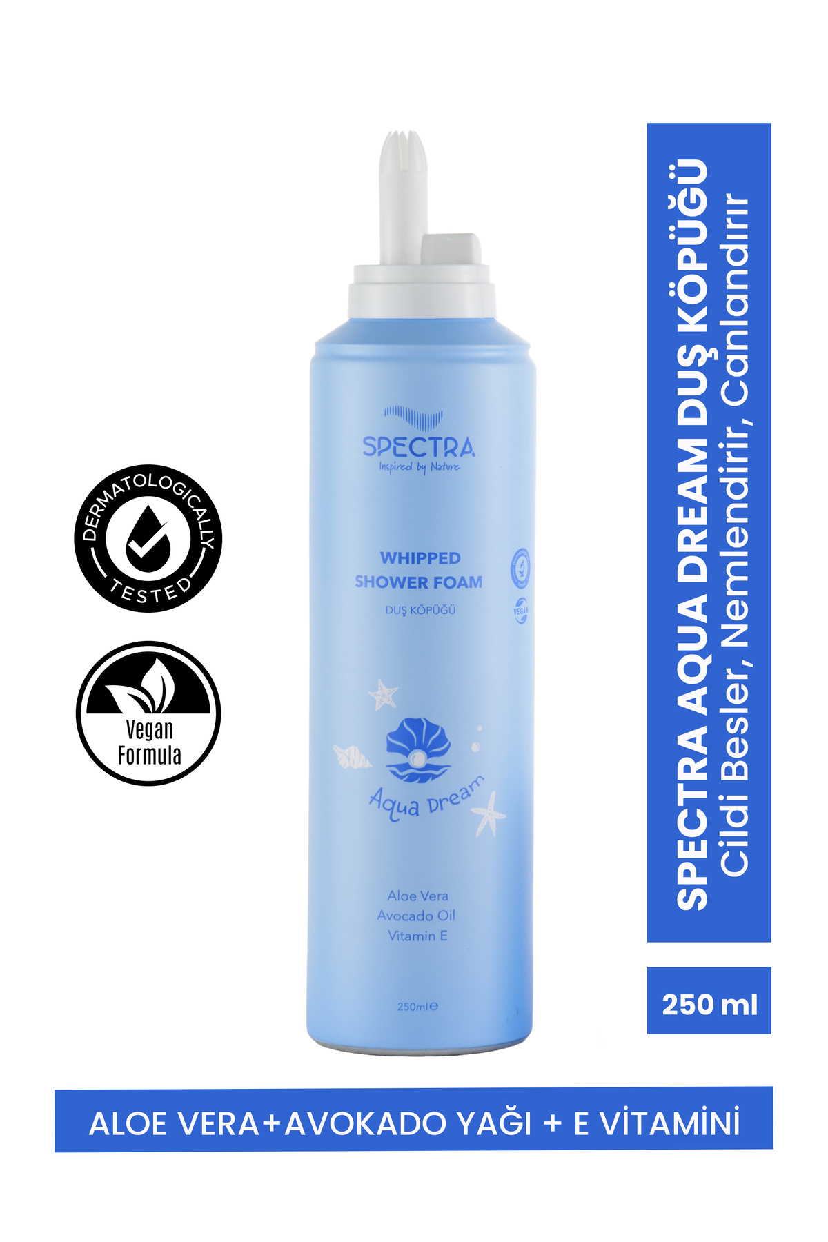Spectra Care Aqua Dream Whipped Duş Köpüğü - Meyvemsi & Çiçeksi Koku (SLES & SLS , PARABEN FREE)- 250 ML