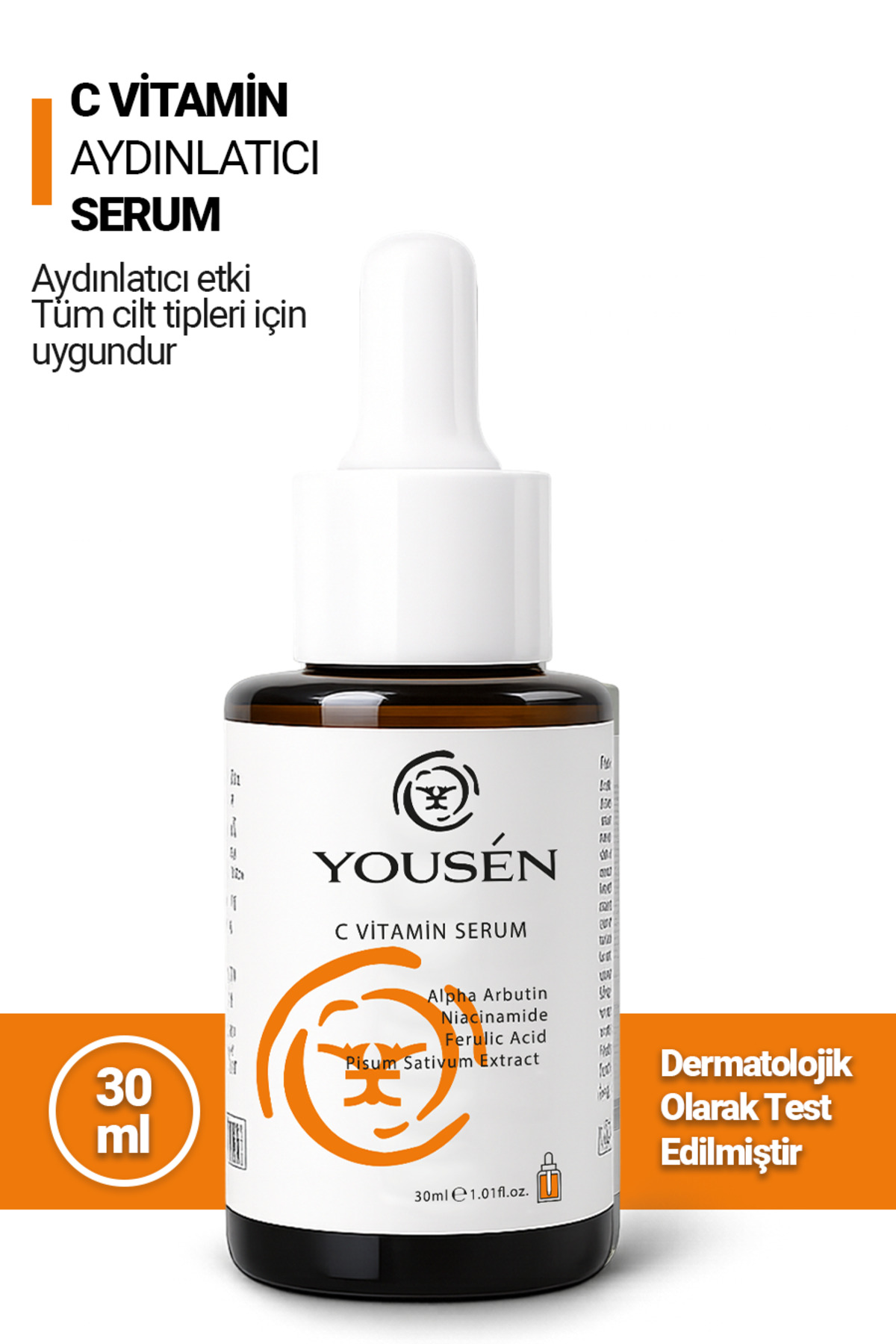 Yousen Leke Görünümünü Azaltmaya ve Ton Eşitlemeye Yardımcı C Vitamini Serum 30 ml