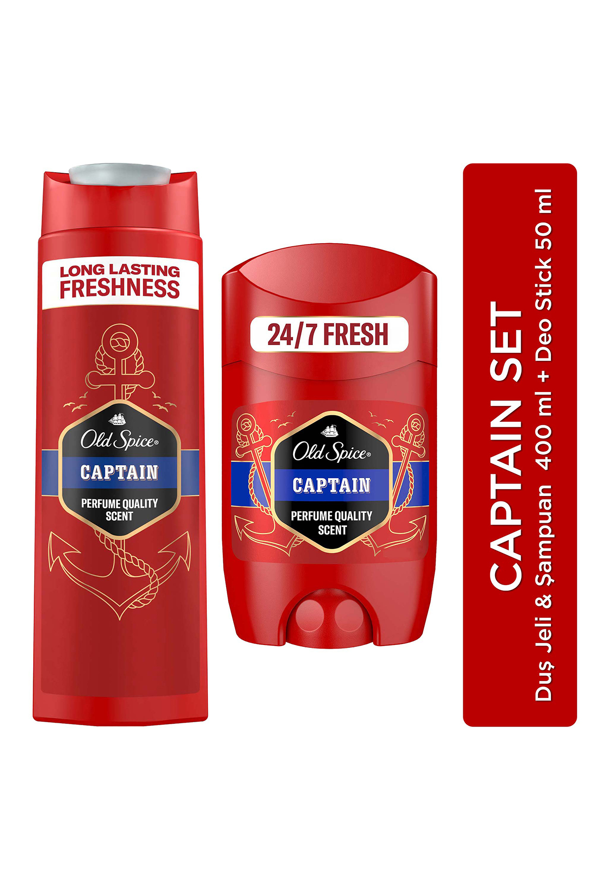 Old Spice Captain Deo Stick 50 ml + Duş Jeli 400 ml