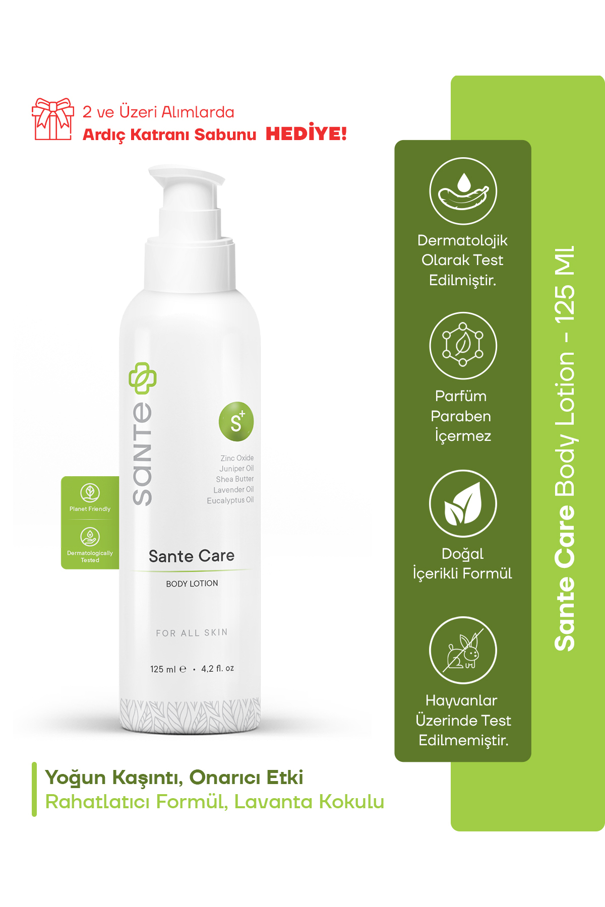 SantePlus Sante Care Cilt Bakım Losyonu (KAŞINTI) 125 ml