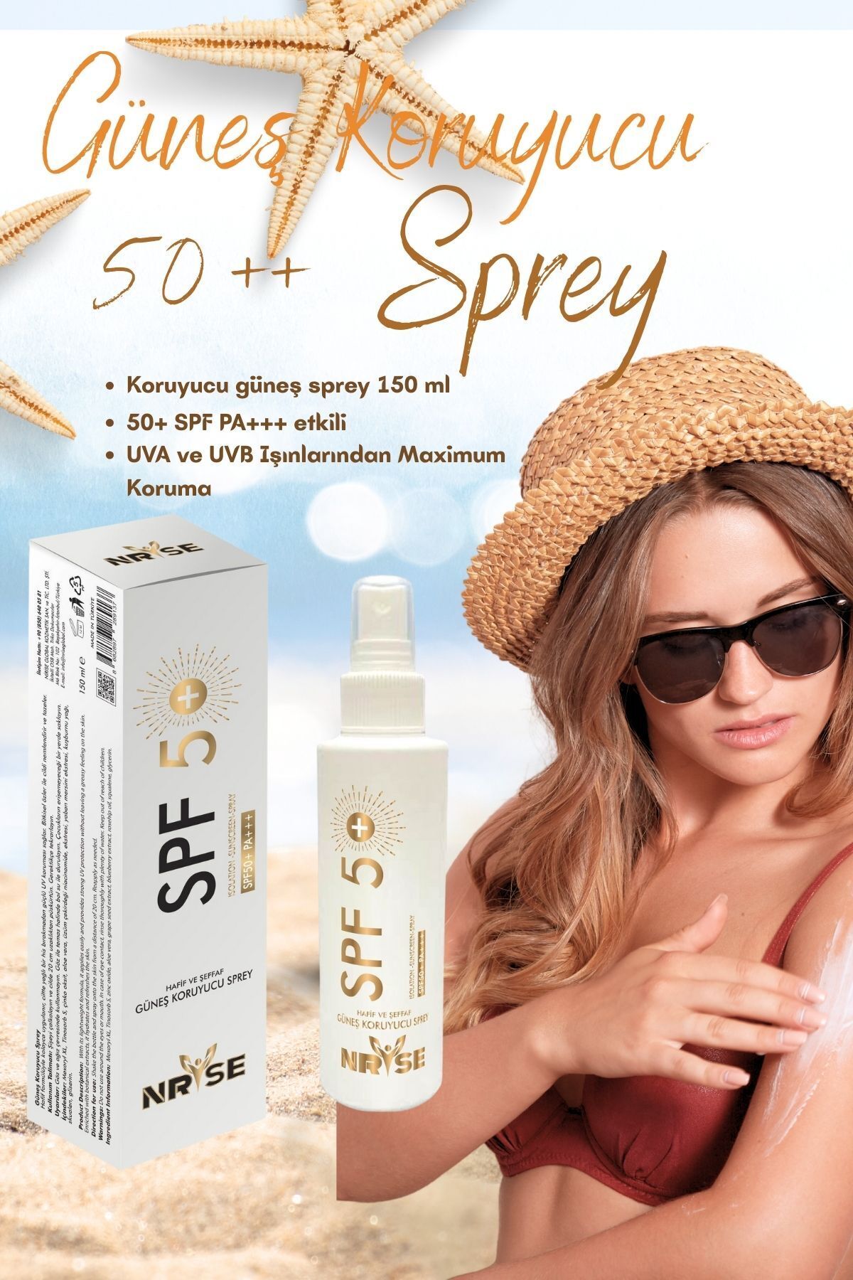 Kim Alır ?.com Nrise Global Güneş Koruyucu Sprey SPF 50+PA+++