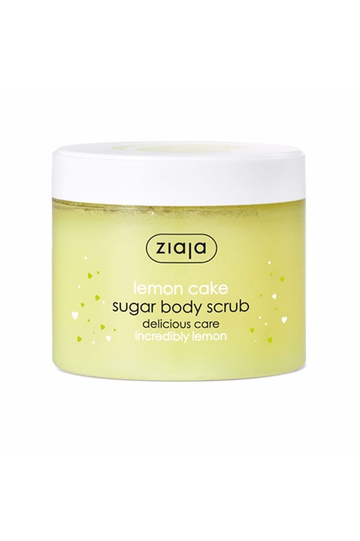 Ziaja Limonlu Kek Vücut Peelingi Şeker Granüllü Arındırıcı Nemlendirici 300 ml