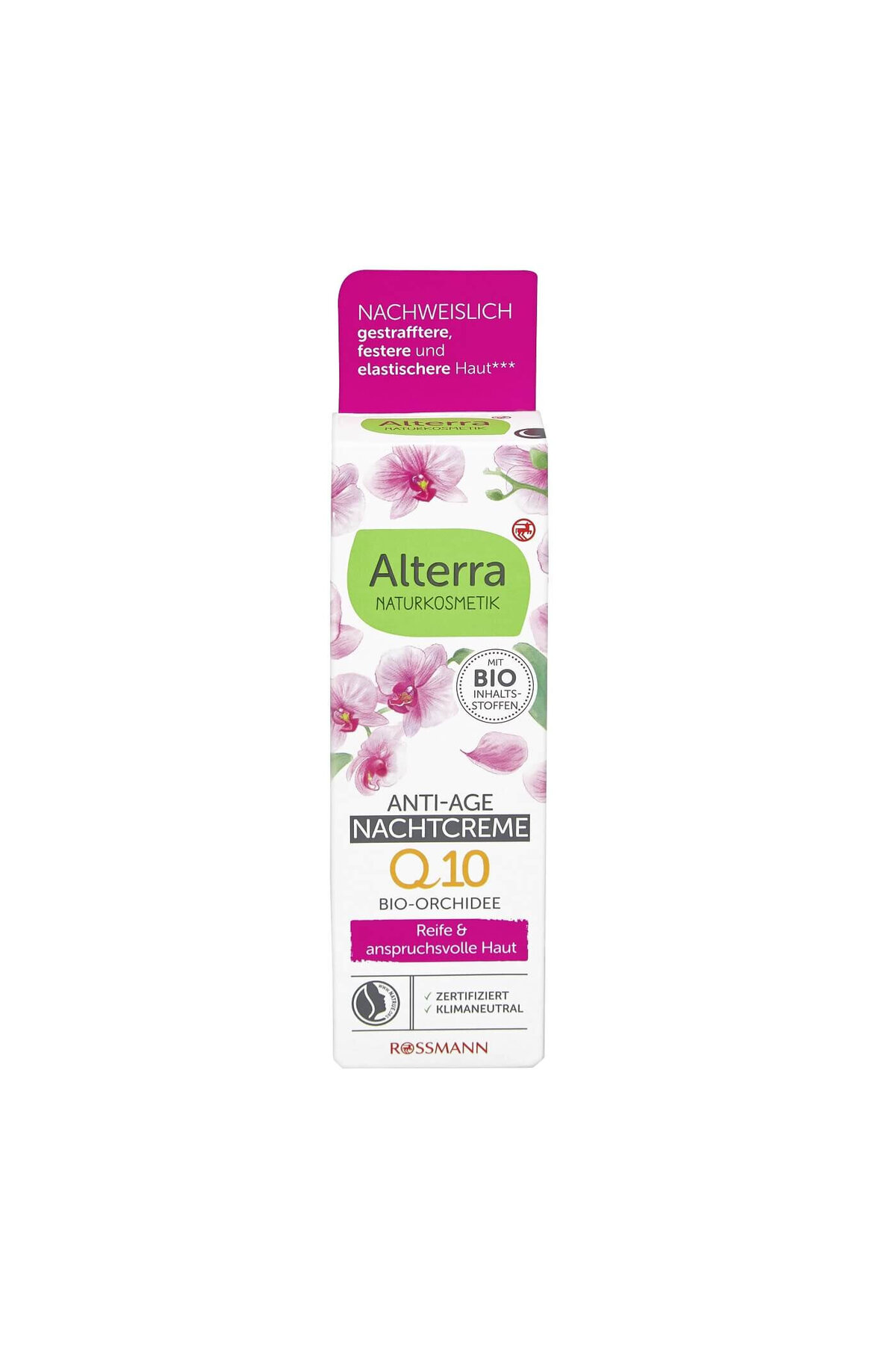 Alterra Yaşlanma Karşıtı Gece Kremi Organik Argan Yağlı ve Orkide Özlü, 50 ml