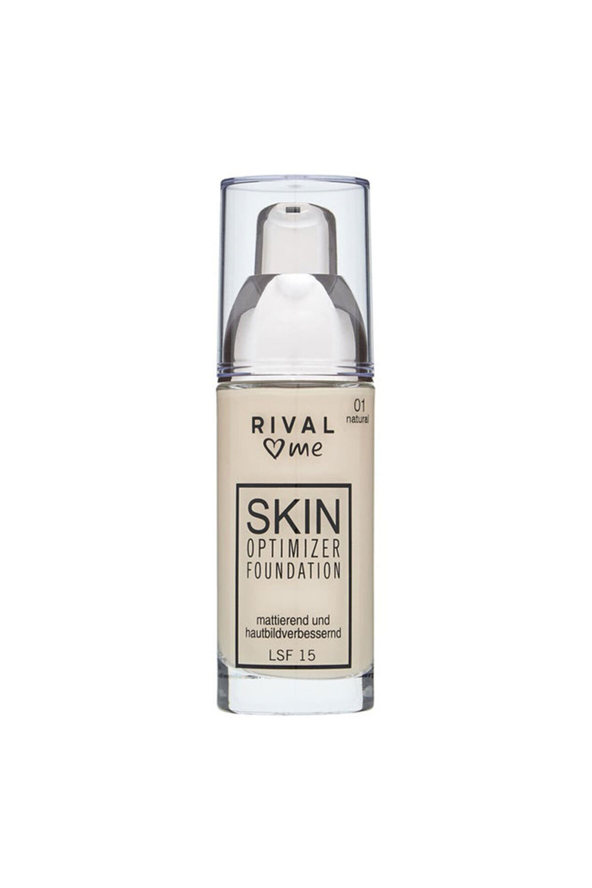 Rival Loves Me Güneş Koruyuculu SF15 Fondöten Skin Optimizer No:01 Natural 30 ml