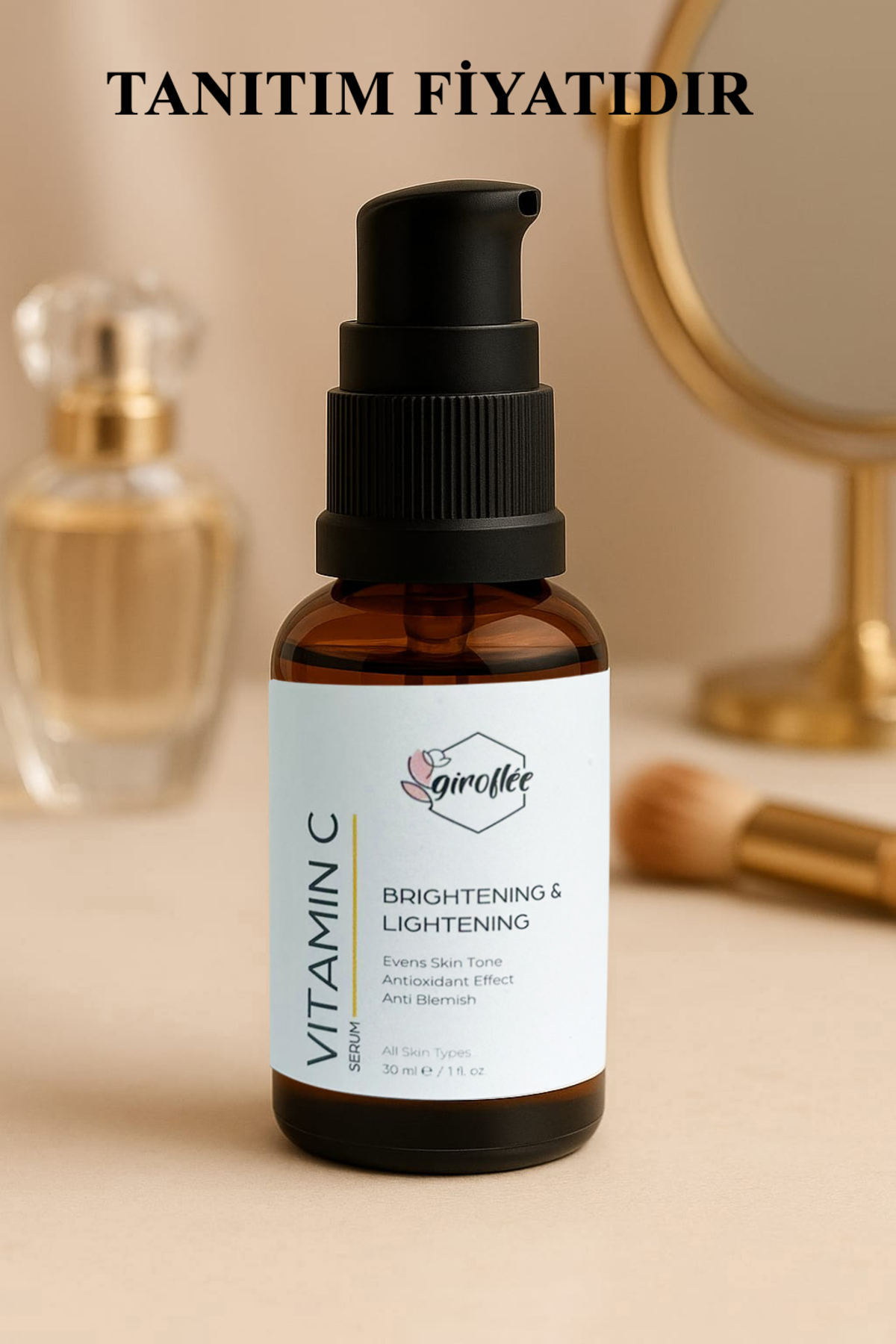 shop Vitamin C Serum 30 ml – Cilt Aydınlatıcı, Leke Karşıtı, Canlandırıcı Bakım Serumu