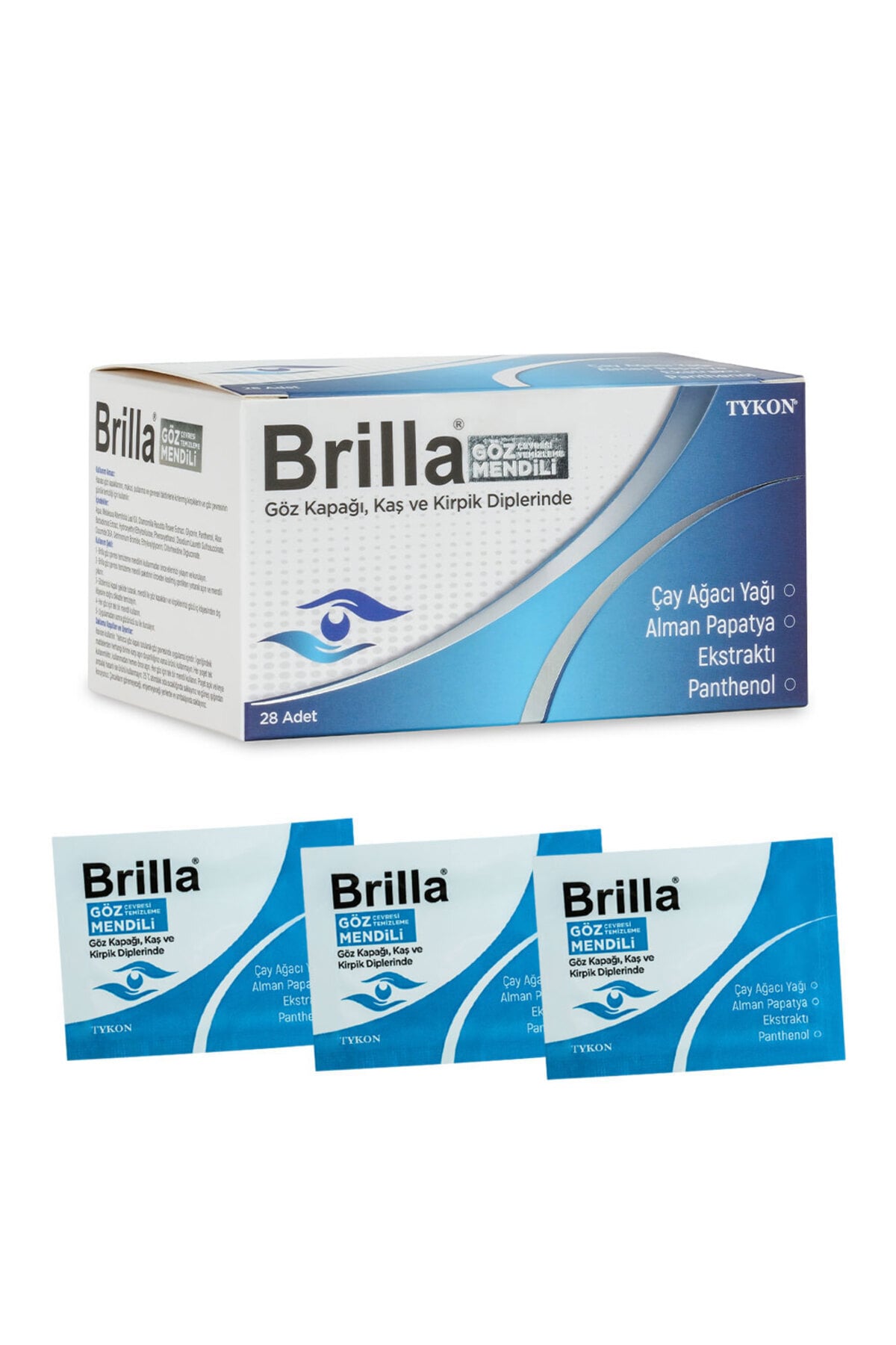 Brilla Göz Çevresi Temizleme Mendili