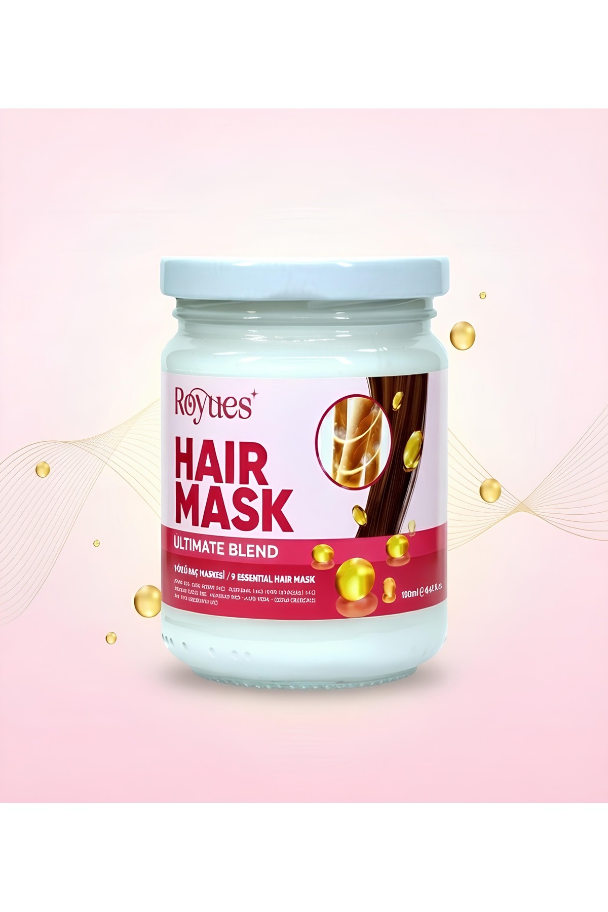 Royues Kuru ve Yıpranmış Saçlar Için Nemlendirici-Saç Bakım Maskesi 190 ml - Moisture Hair Mask