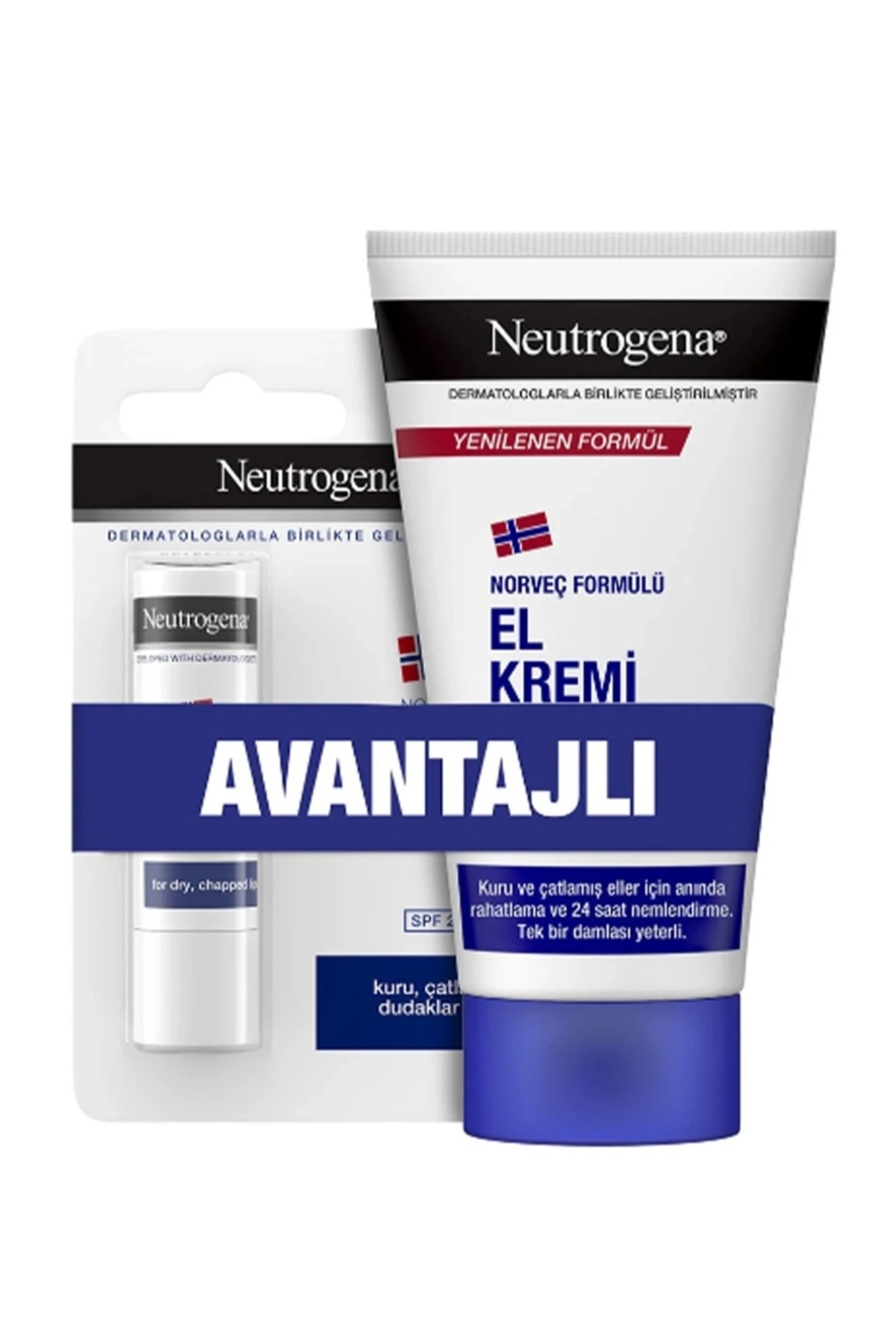 Neutrogena El Kremi Parfümlü 75 ml+Dudak Balmı 4,8 gr