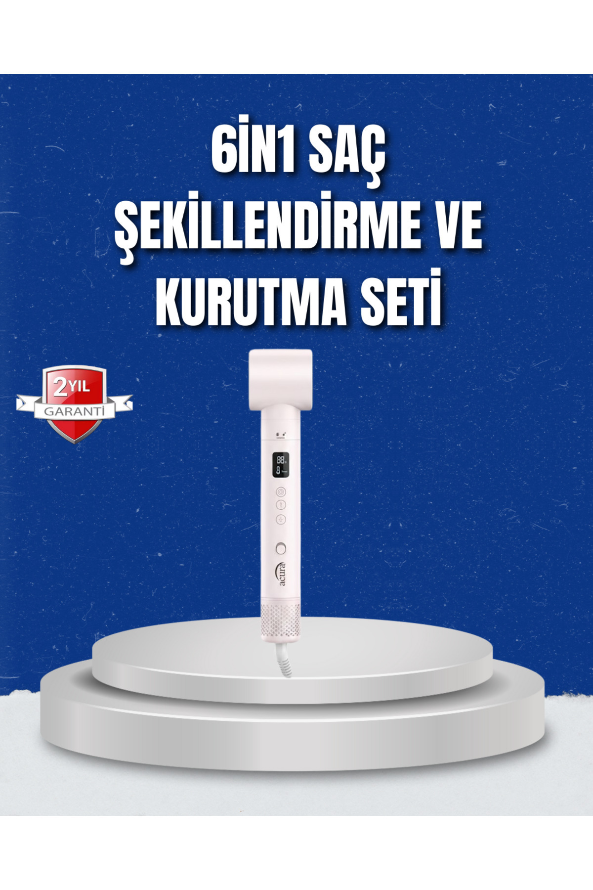 çınar toptan ticaret Negatif İyon Teknolojili 6-in-1 Profesyonel Saç Şekillendirici