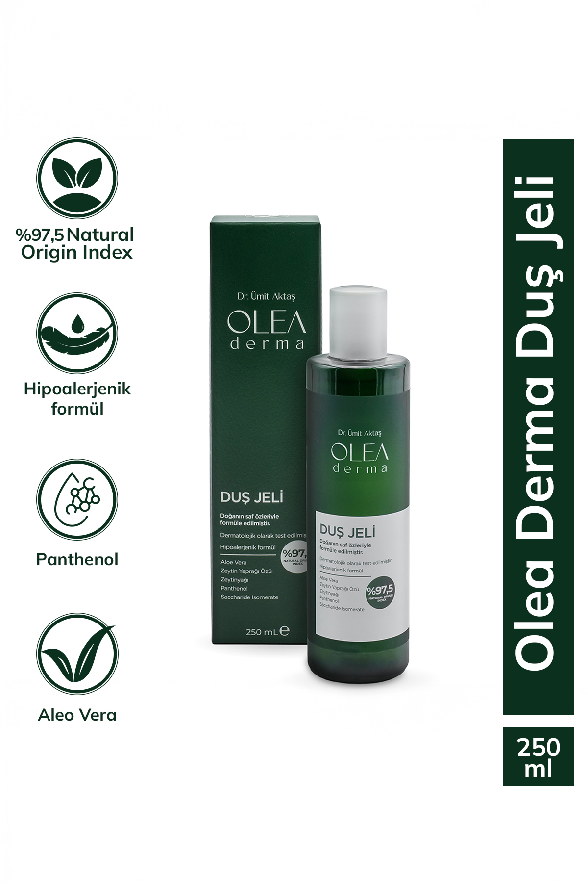OleaDerma %97,5 Doğal Duş Jeli - 250 mL