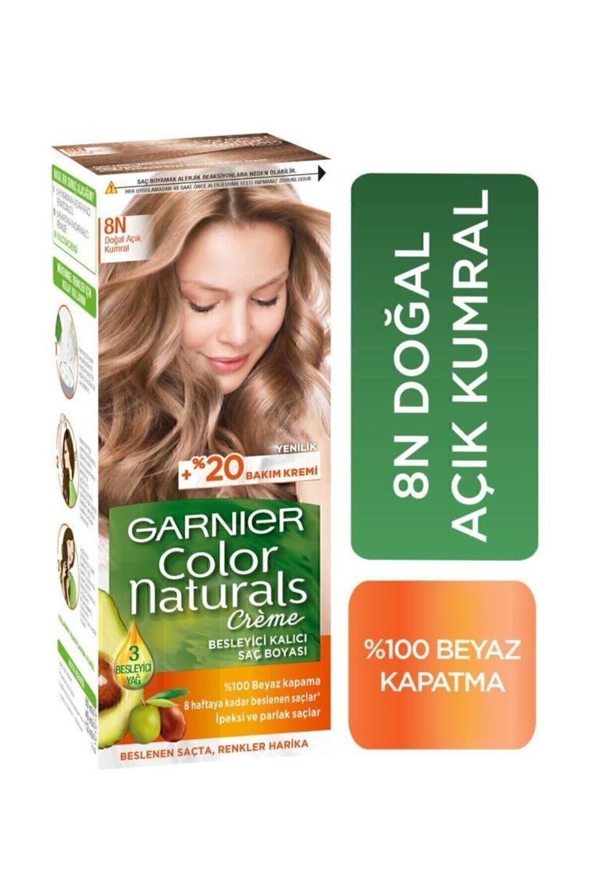 Garnier Saç Boyası - Color Naturals 8N Doğal Açık Kumral