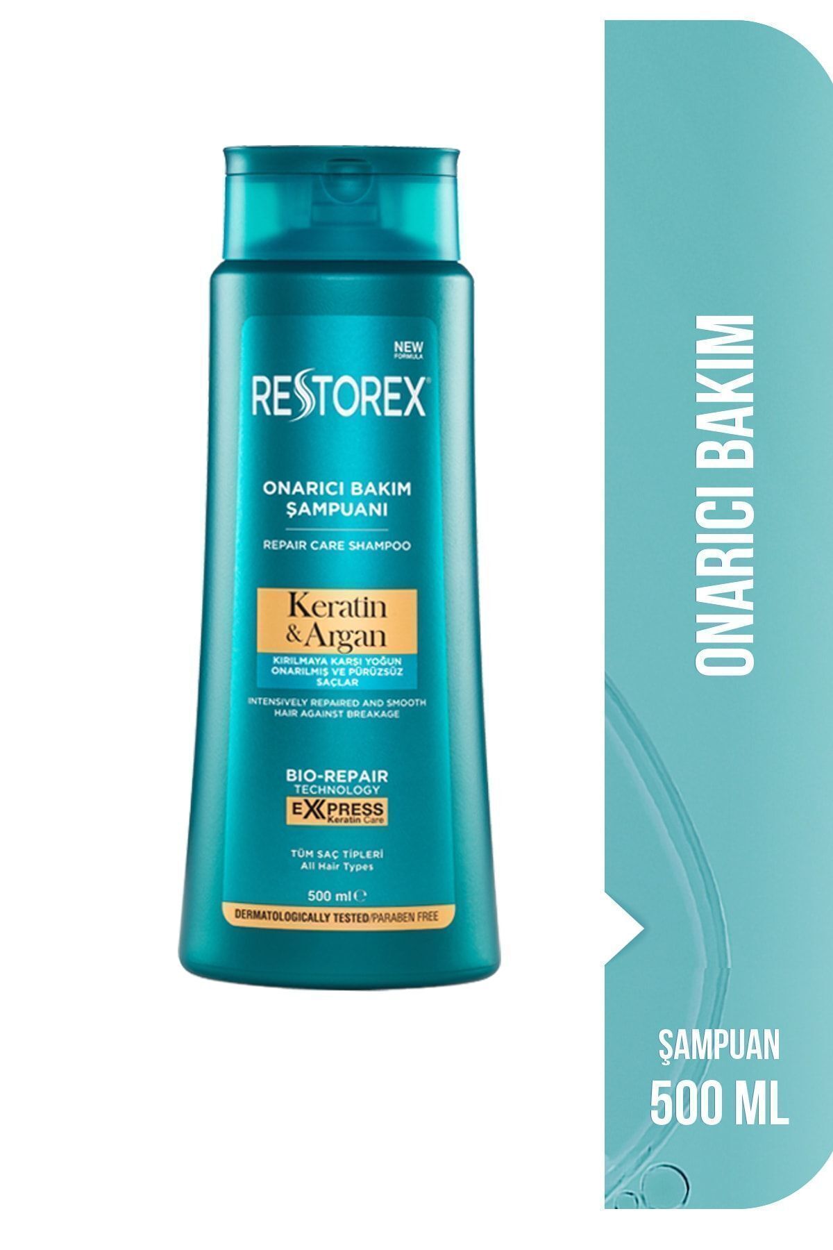Restorex Keratin & Argan Onarıcı Saç Bakım Şampuanı 500ml