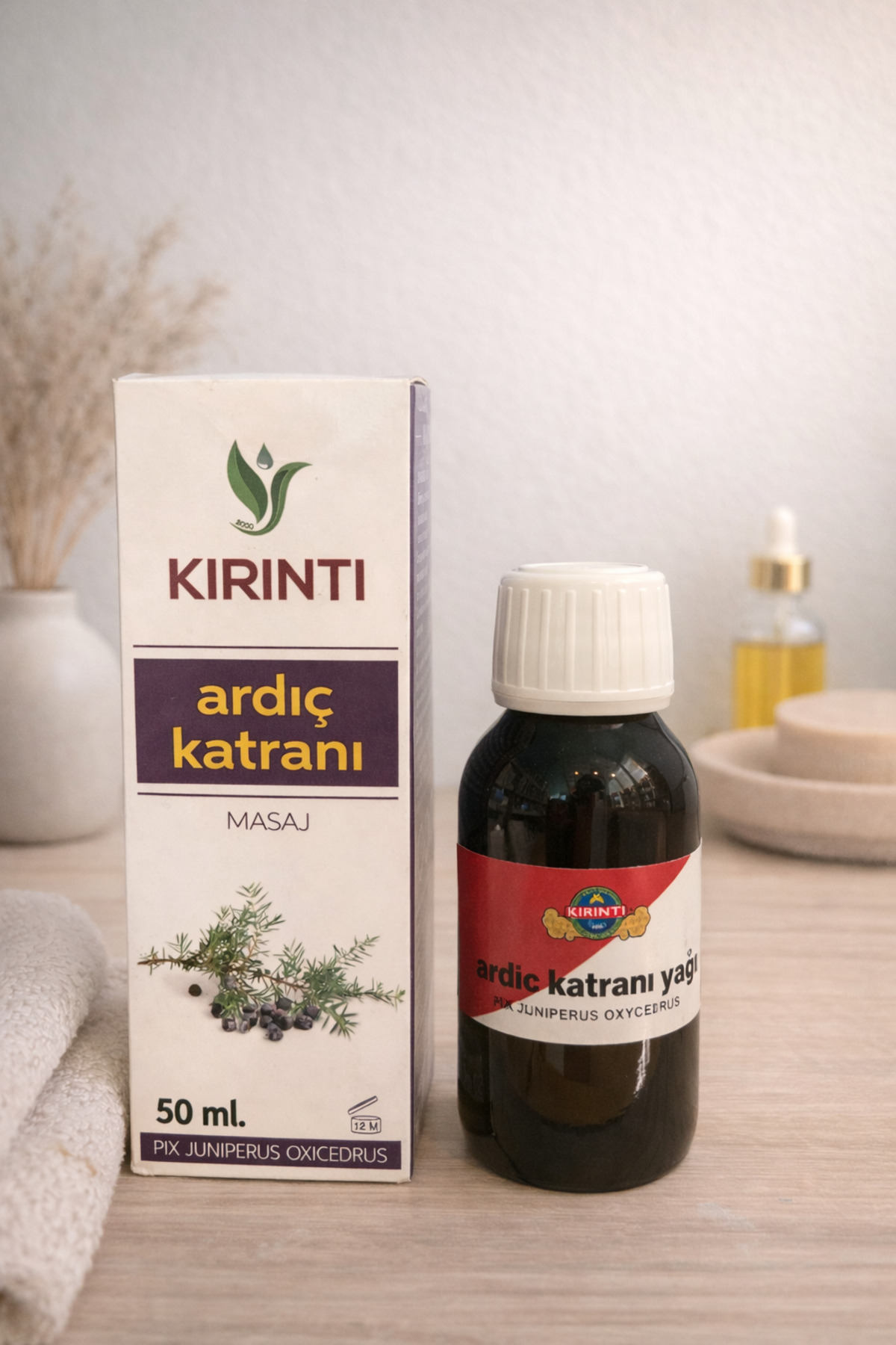 Kırıntı Baharat Ardıç Katranı Masaj yağı