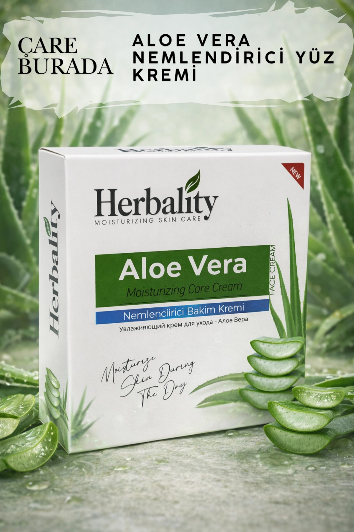 Çare Burada Aloevera Özlü Nemlendirici Yüz Bakım Kremi 150 Ml