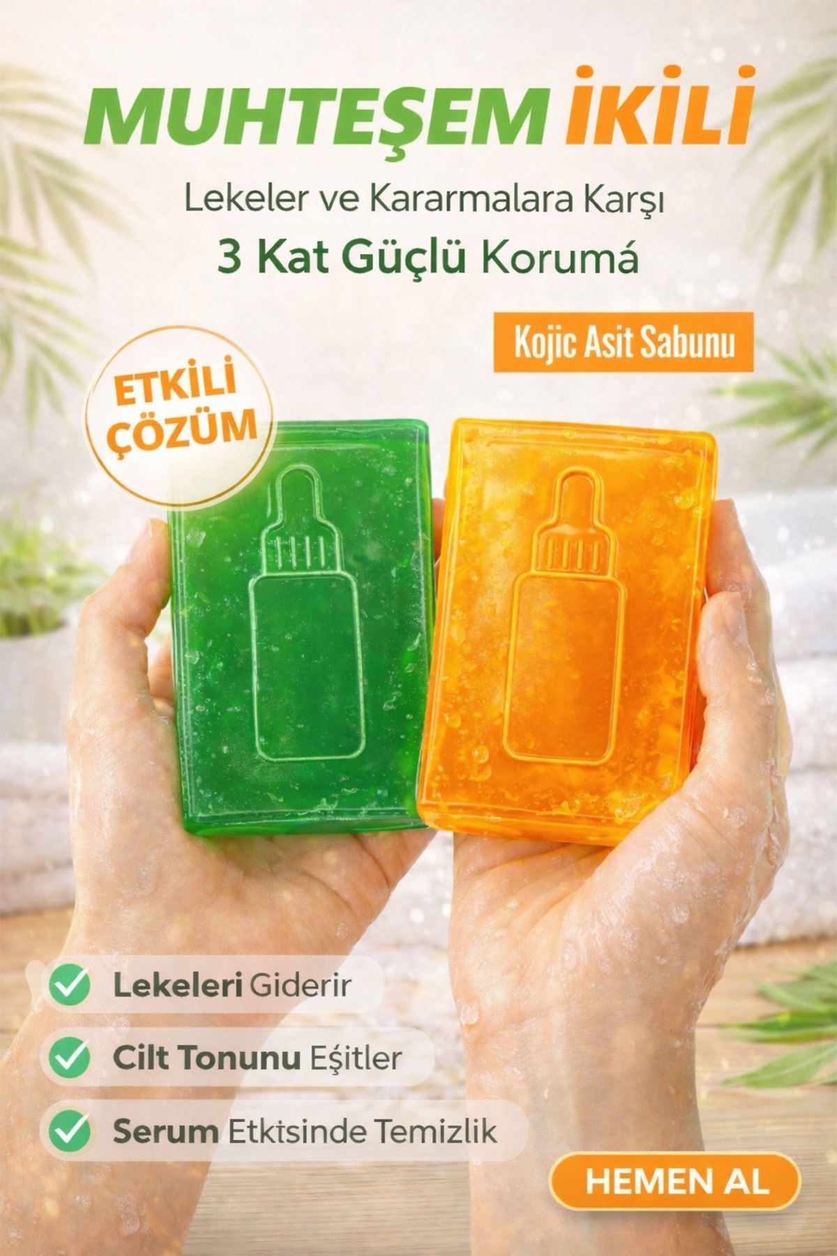 EpiRelax 2’li Kojik Sabun Seti - & Anti Akne Sabunu Ve Kojik Asit Pürüzsüz Ve Parlak Bir Cilt İçin 2 Adet