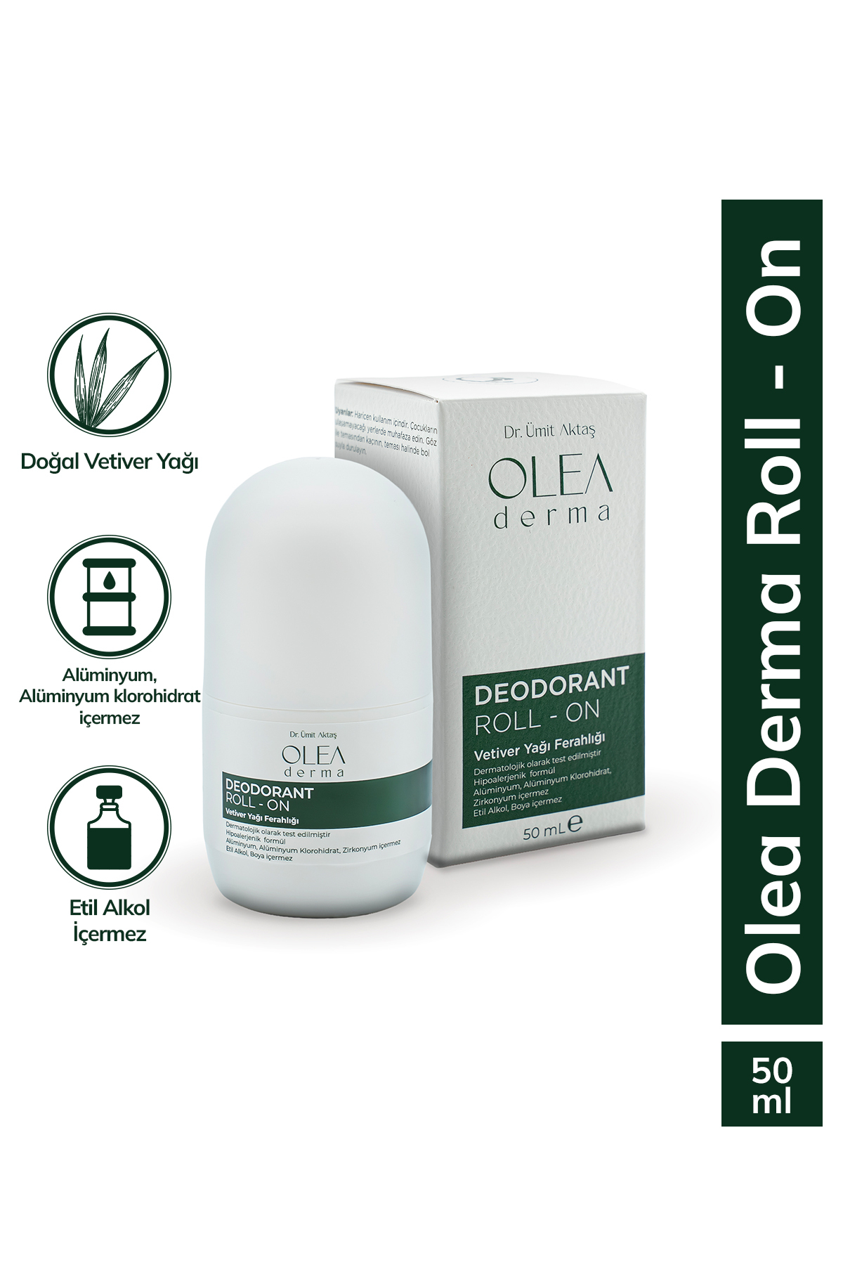 OleaDerma Roll-on Deodorant Erkek - 50 mL