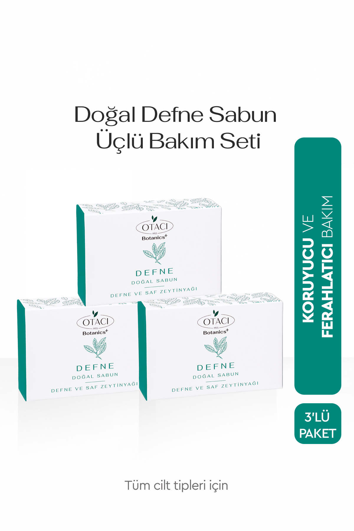 Otacı Botanics+ Doğal Defne Sabun Üçlü Paket