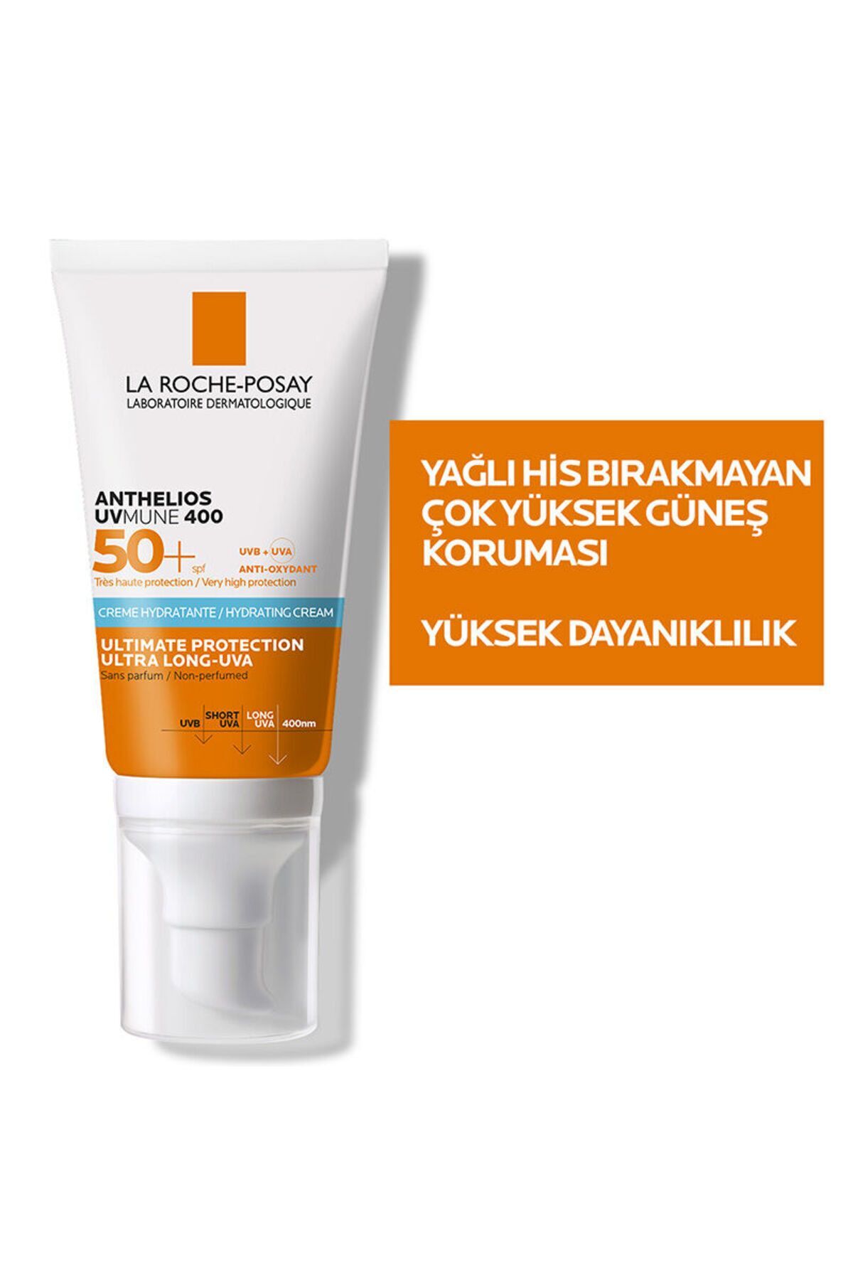 La Roche Posay Anthelios Uvmune 400 Ultra Hydrating Sp50+ 50ml Güneş Koruyucu Yüz Kremi 50 ML