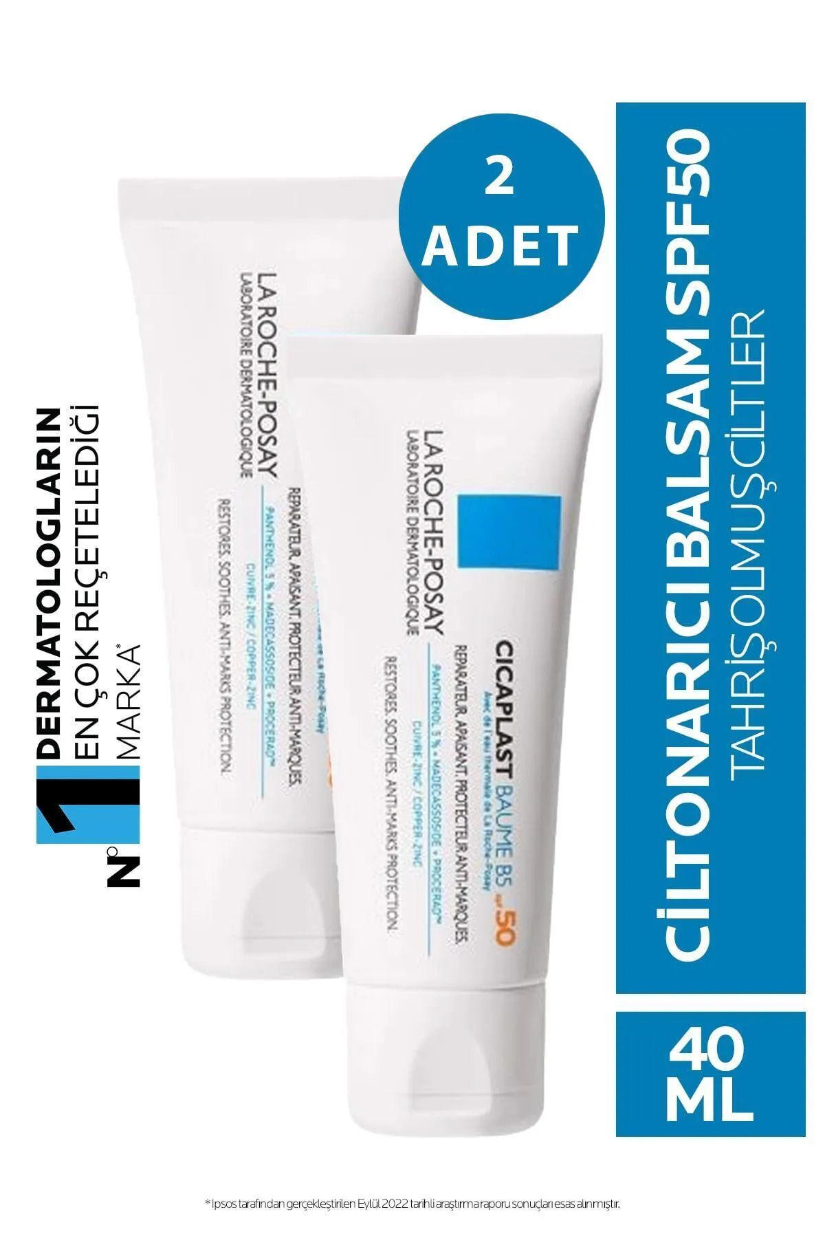 La Roche Posay Posay Cicaplast Baume B5 SPF 50 40 ml X2