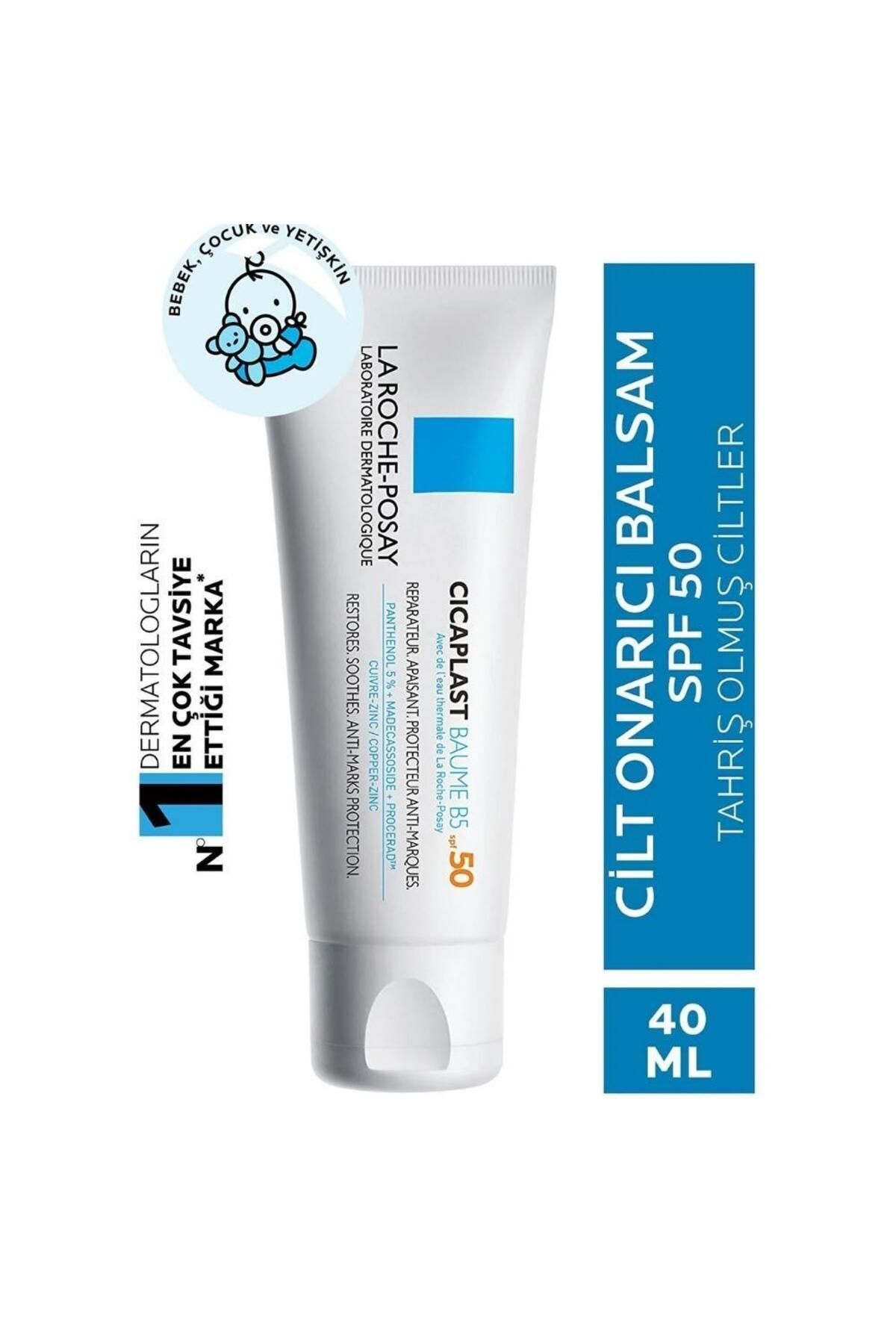 La Roche Posay Cicaplast Baume B5 SPF50 40 ml Hassas Ciltler İçin Güneş Korumalı Bakım Kremi&spf50