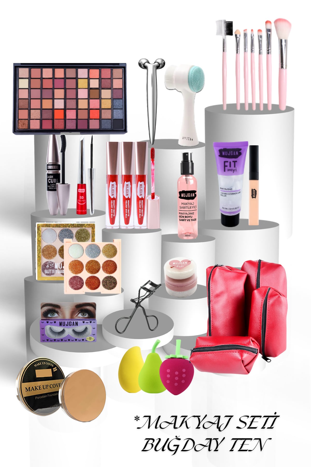 Makeuptime Ekonomik 30 Parça Makyaj Seti Buğday Ten