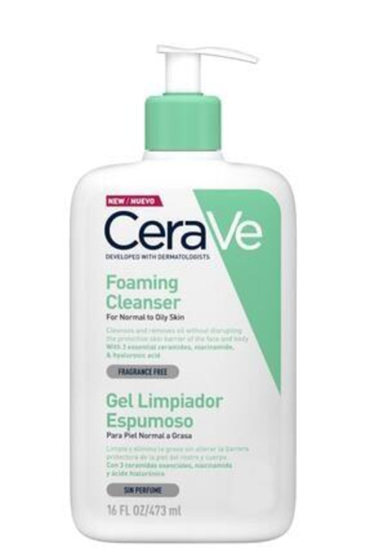 CeraVe Normal Ve Yağlı Ciltler Için Seramid Içerikli Köpüren Temizleyici 236 ml