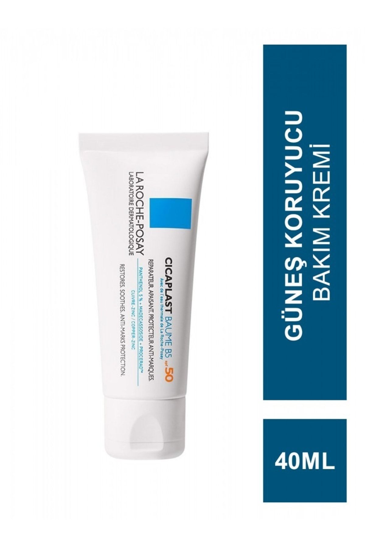 La Roche Posay Cicaplast Baume B5 Spf 50 Onarıcı Yüz Ve Vücut Için Güneş Koruyucu Bakım Kremi 40 Ml