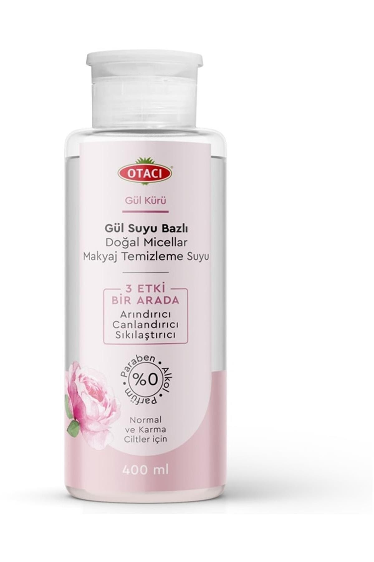 Otacı Marka: Gül Kürü Gül Suyu Bazlı Doğal Micellar Makyaj Temizleme Suyu 400 ml